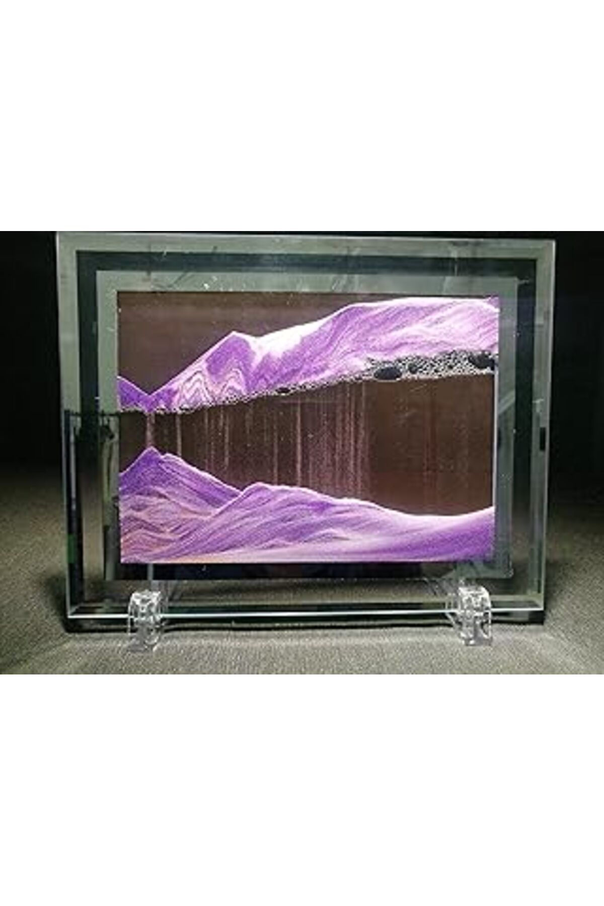 NETWORK ART Yaihe Moving Sand Art Resim Döndürmek Için - Fotoğraf Çerçevesi Sanat Kreasyon Drift Kum Boyama - M