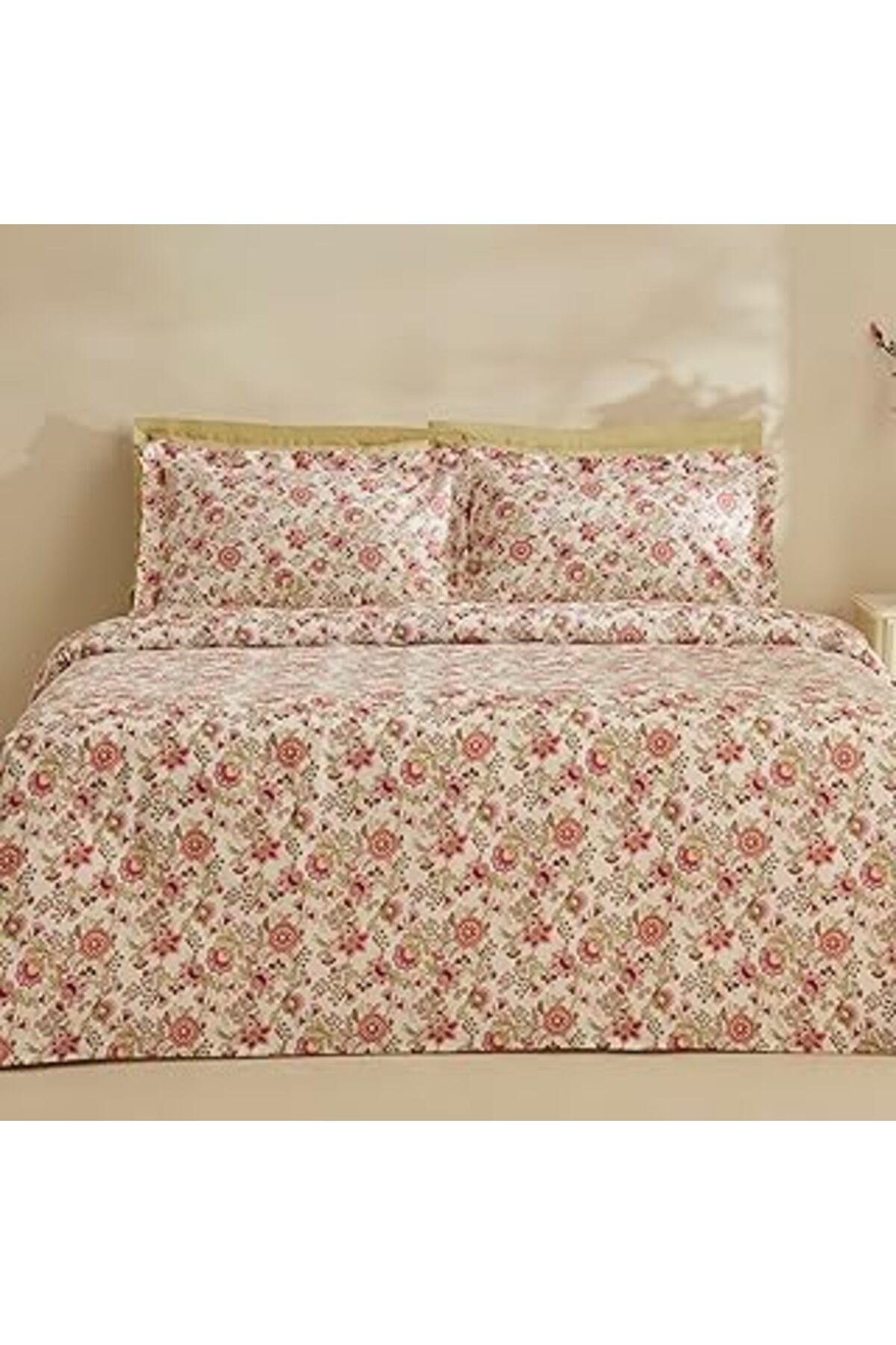 Qedii Karaca Home Molly%100 Pamuk Çift Kişilik Pike Takımı Pembe
