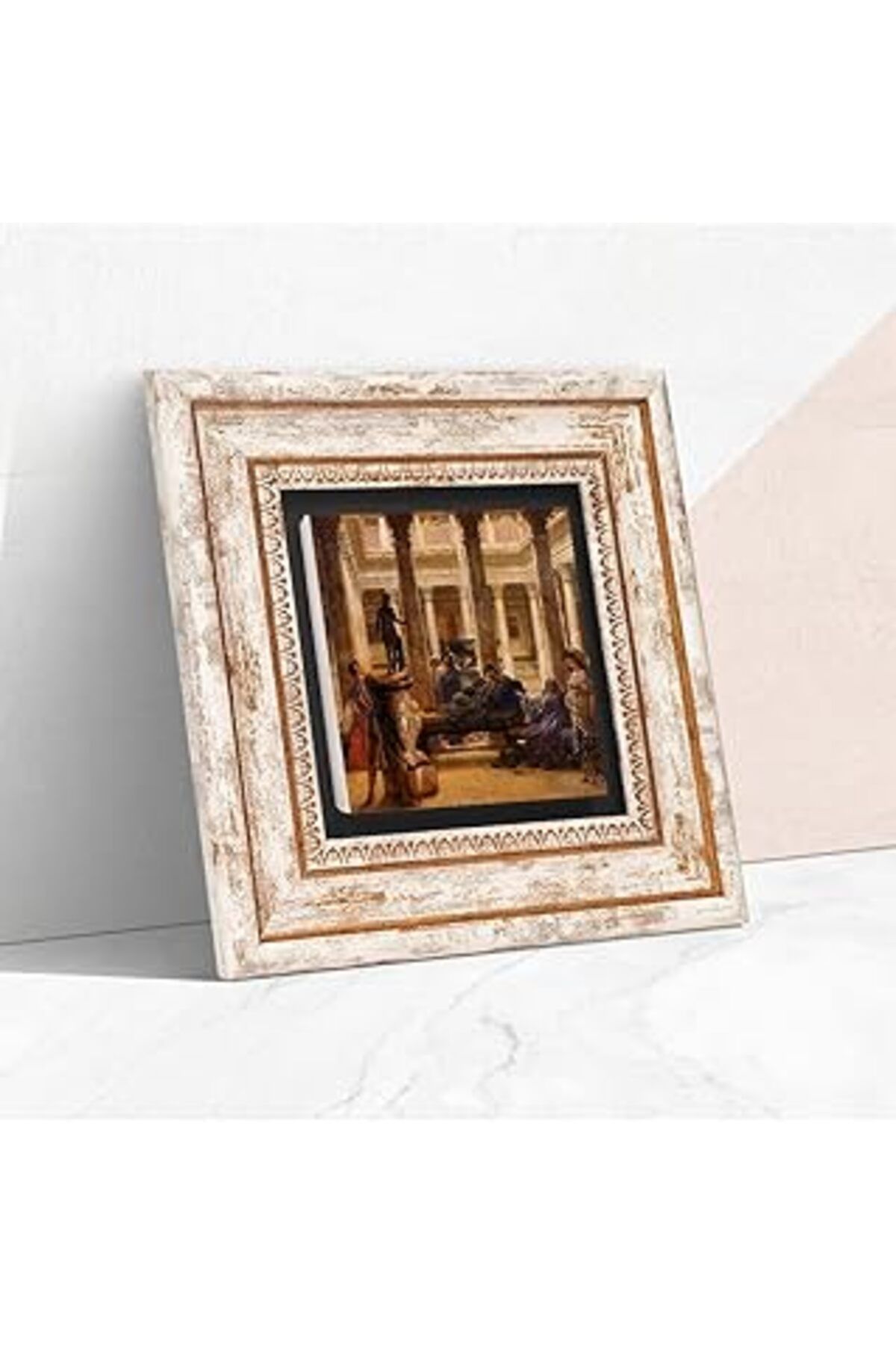 NETWORK ART Pinecone Bir Roma Sanat Aşığı Antik Roma Serisi Taş Duvar Tablosu - Çerçeveli Taş Tablo - Dekoratif
