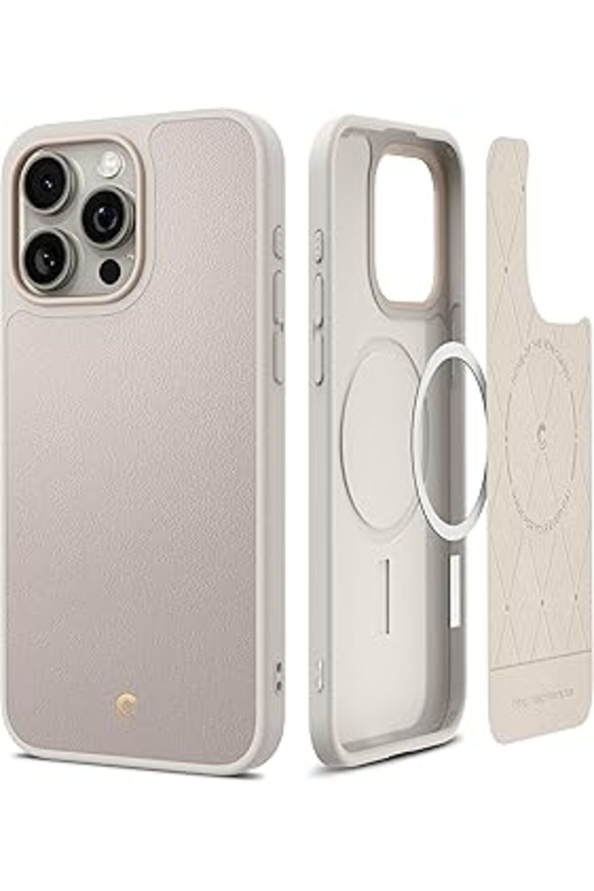 Mu Art Ahşap Ciel By Cyrill Iphone 15 Pro Kılıf Kajuk Magsafe Özellikli Cream - Acs06770