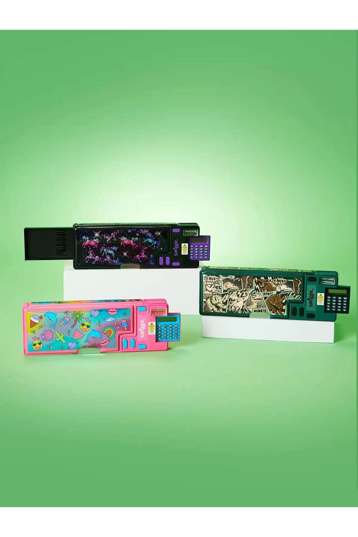 SMIGGLE-- Wonder World Pop Out Automatic Pencil Case with Calculator 2