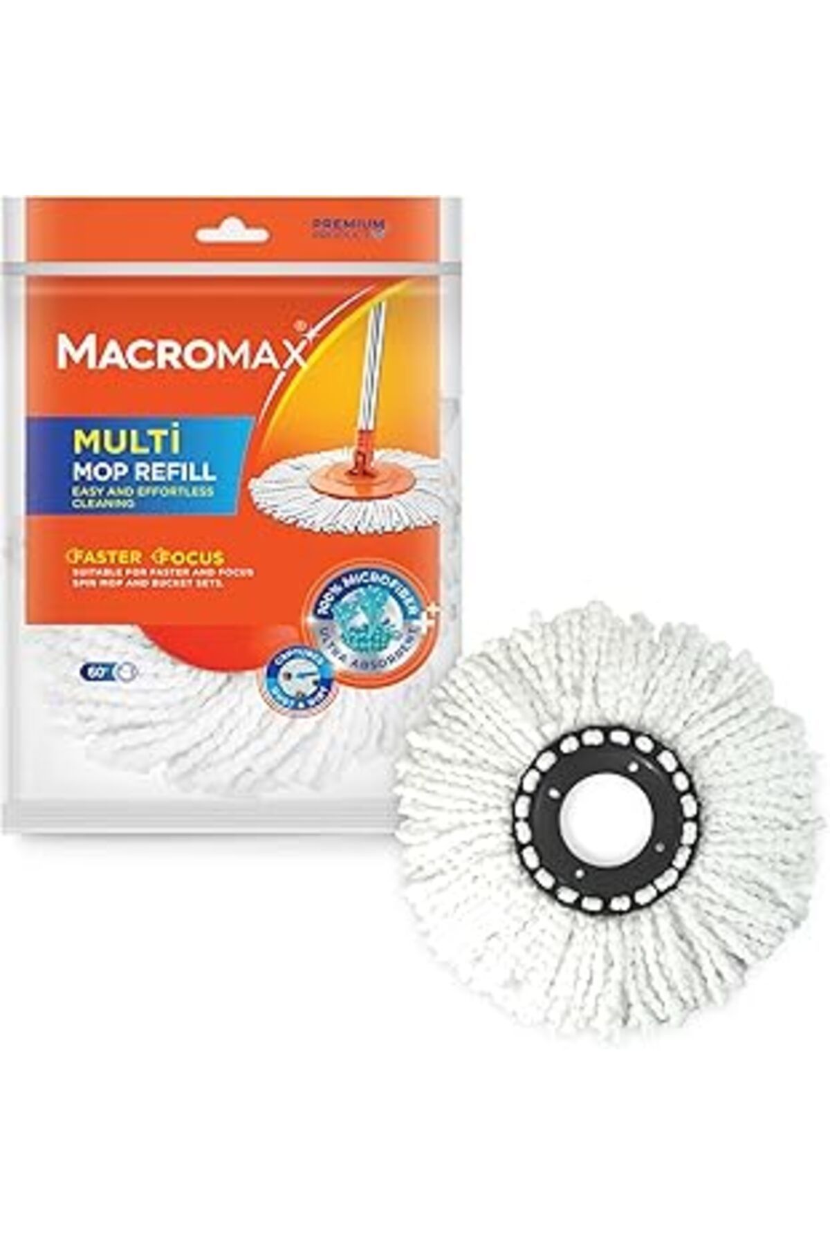 Mu Art Ahşap Macro Max Multi Mop Yedek Faster Otomatik Temizlik Sistemi Yedek