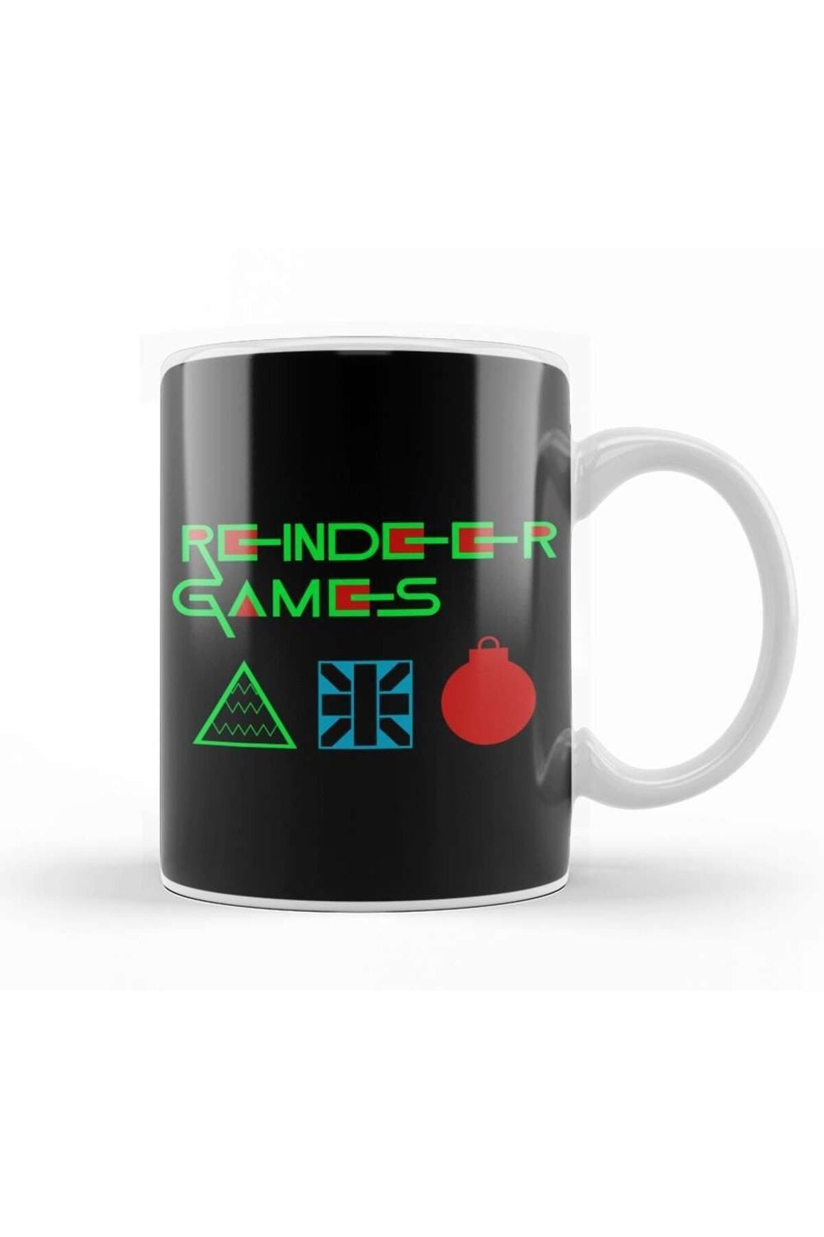 BİBANAPROMOSYON Squid Game Reindeer Games 01 Kupa Bardak Porselen