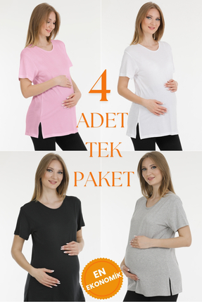 par lingerie pl 4'lü Hamile T-Shirt