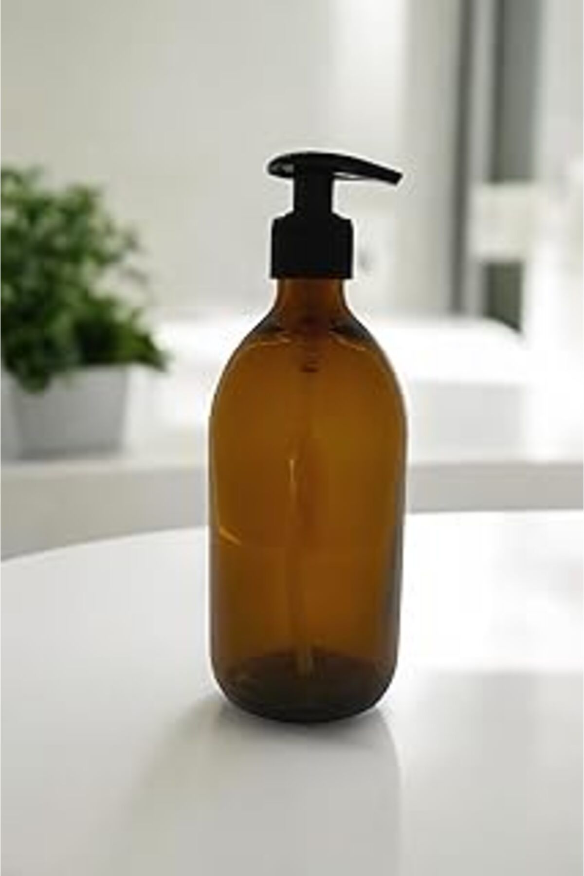 NETWORK ART Kahverengi Cam Vintage Sıvı Sabunluk Kilitlenebilir- 500 Ml