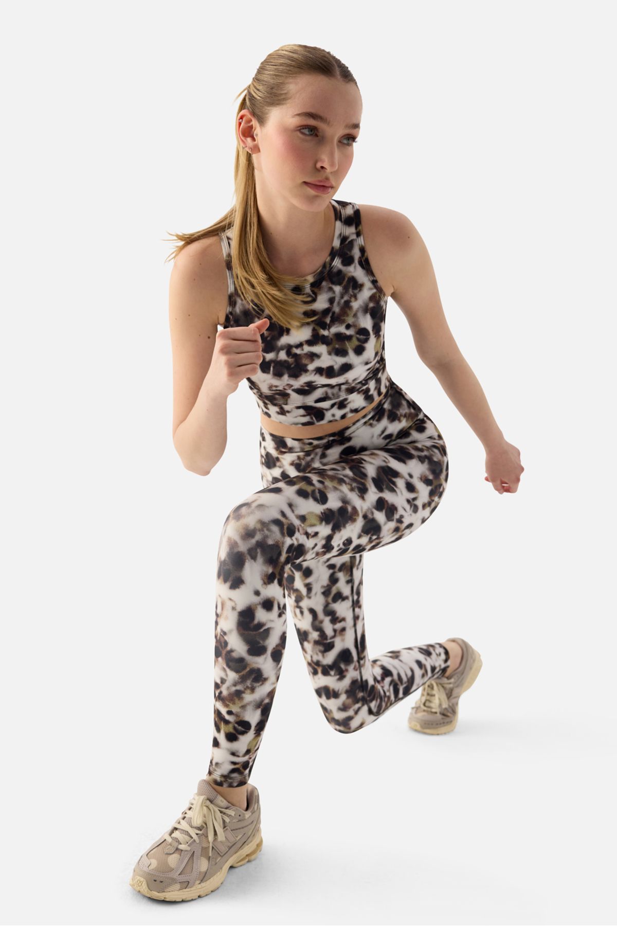 Superstacy Kar Leoparı Dijital Spor Tayt
