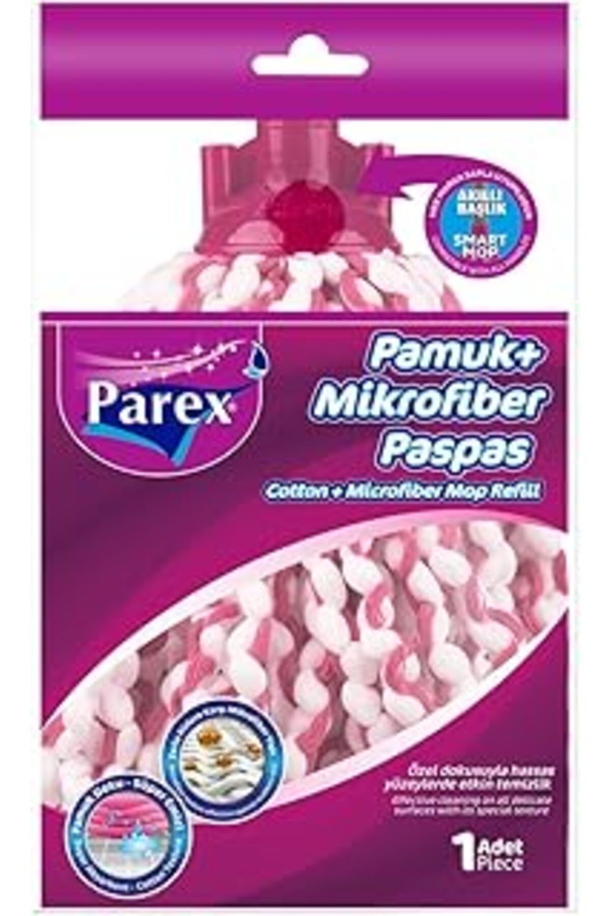 ASİTAN Parex 2107352 Pamuk Mikrofiber Paspas 1 Paket (1 X 1 ADET)