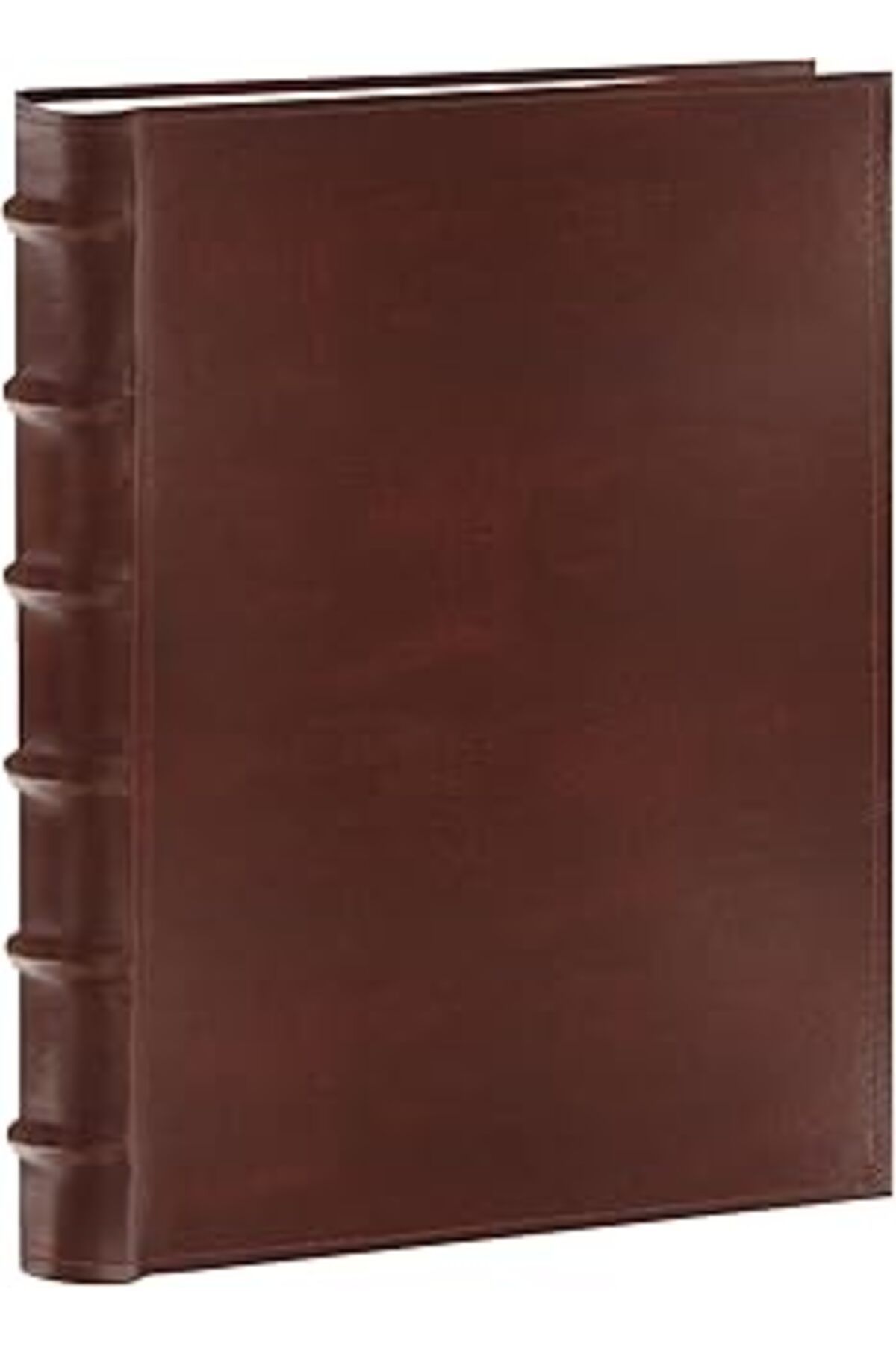 Mu Art Ahşap Photo Albums Fotoğraf Albümü, Deri Elyaf Kumaş, Kitap Ciltleme, 10 X 15 Cm, Kahverengi