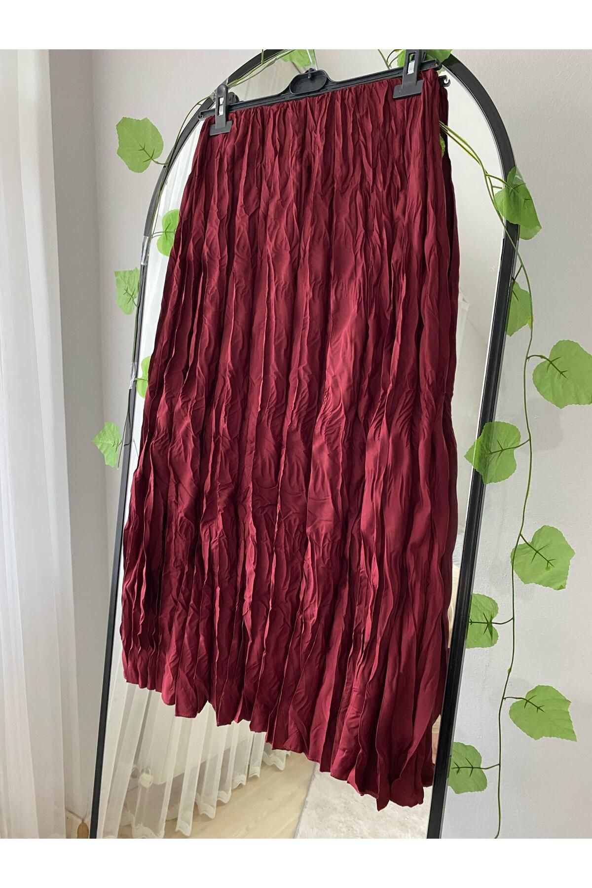 MODA Bordo Kraş Etek