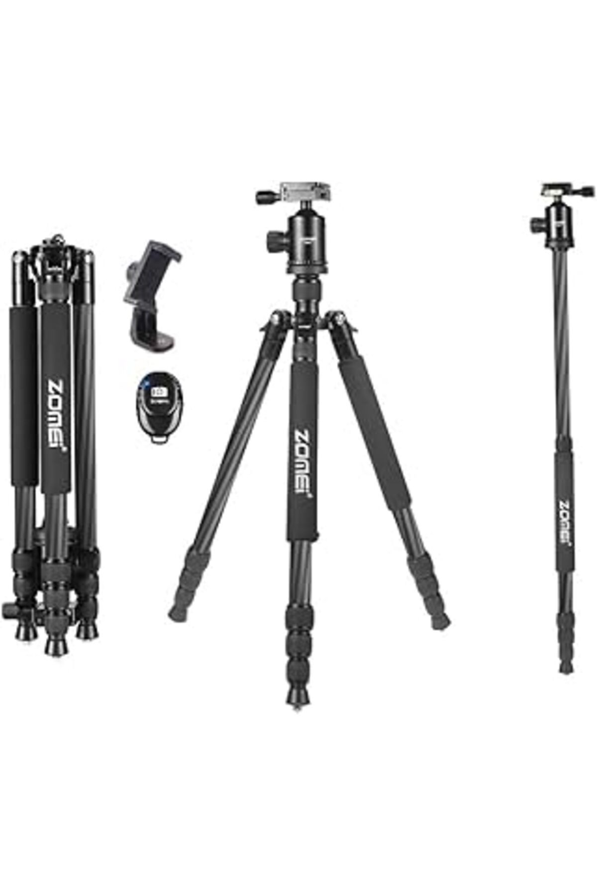 NETWORK ART Zomei Z818C Profesyonel Taşınabilir Karbon Fiber Dijital Kamera Ve Kamera Tripod Monopod Standı, Tü