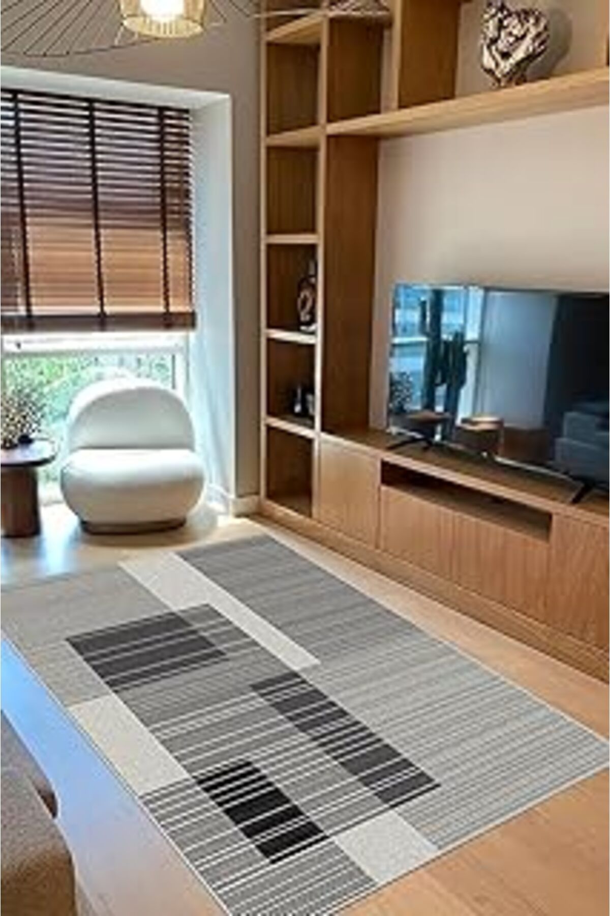 ASİTAN Geometrik Desen Modern Halı Yıkanabilir Md-09 230324-Md-09-Slnw50X80