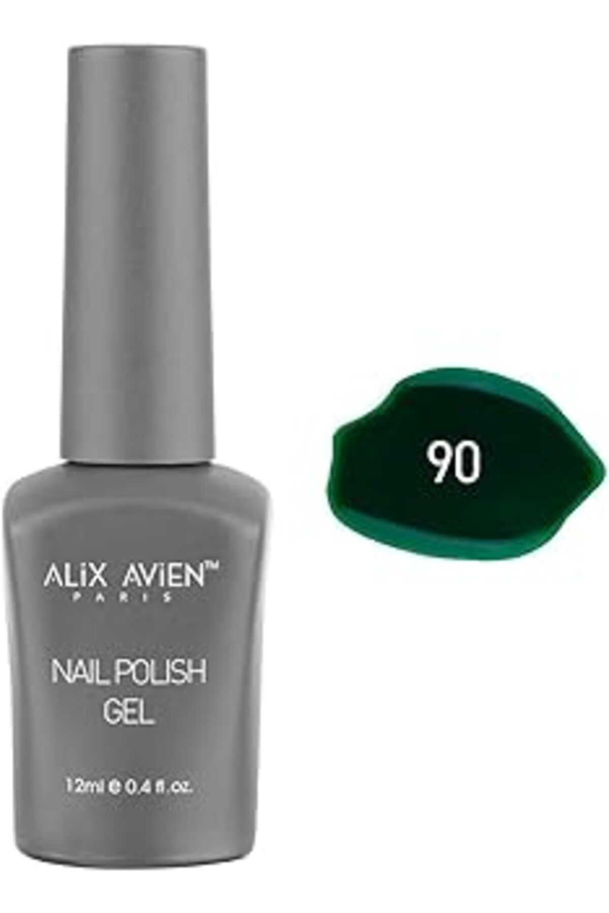 Pazarcan Alix Avien Ördek Yeşili Kalıcı Oje 90-Yoğun Renk Veren Jel Oje 12 Ml-Nail Uv Gel Polish 90