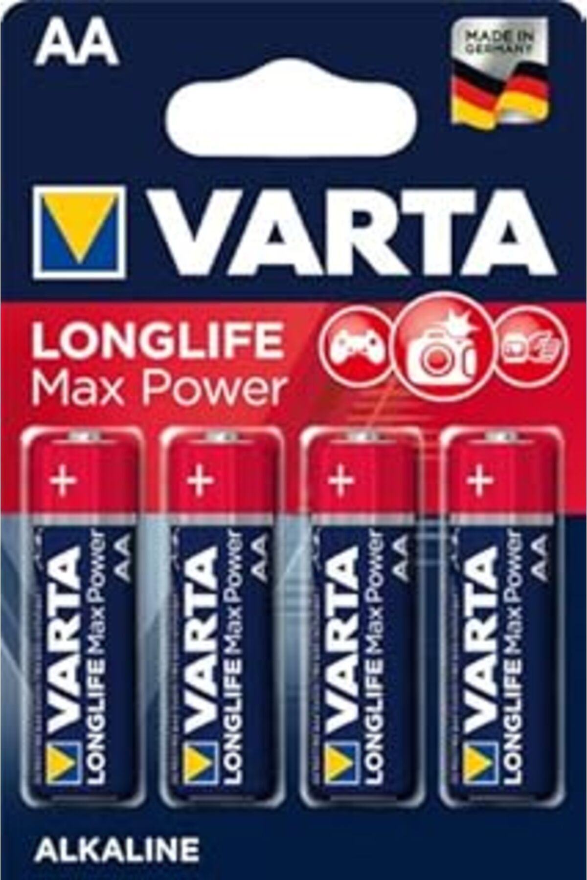 Pazarcan Longlife Max Power 4'Lü Mignon Aa, Lr6 1.5V 2600Mah Alkalin Manganez Pil Seti