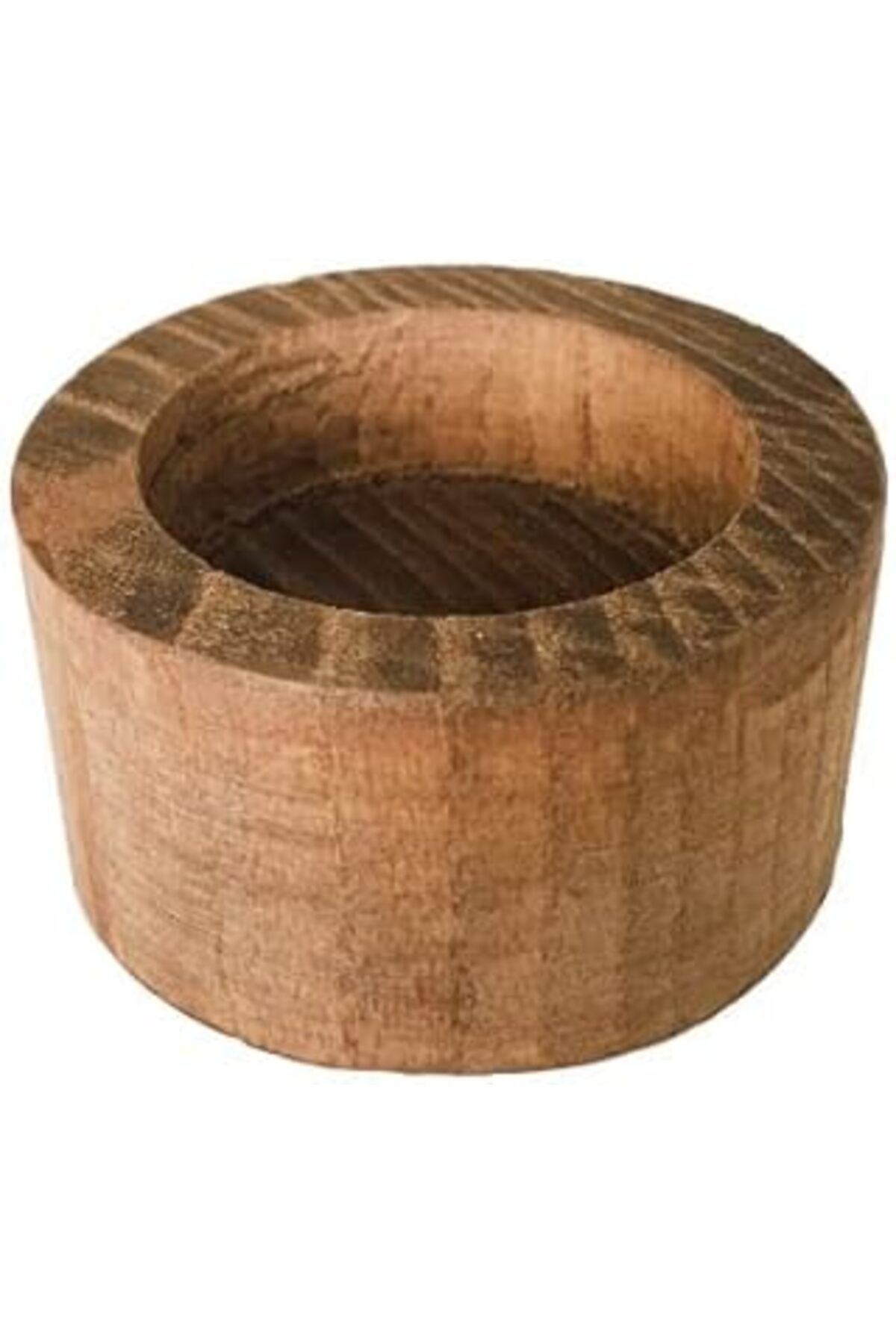 ASİTAN Benim Marifetlerim - Ağaç Kütük Tealight Yuvarlak Mumluk