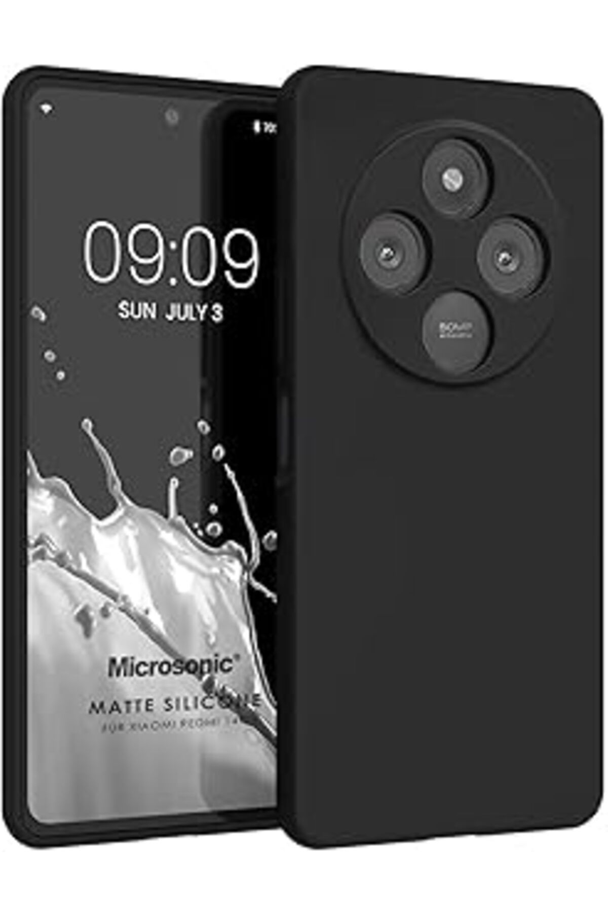 NETWORK ART Microsonic Matte Silicone Redmi 14C Kılıf Siyah [Redmi 14C Ile Uyumlu Kılıf - Siyah]