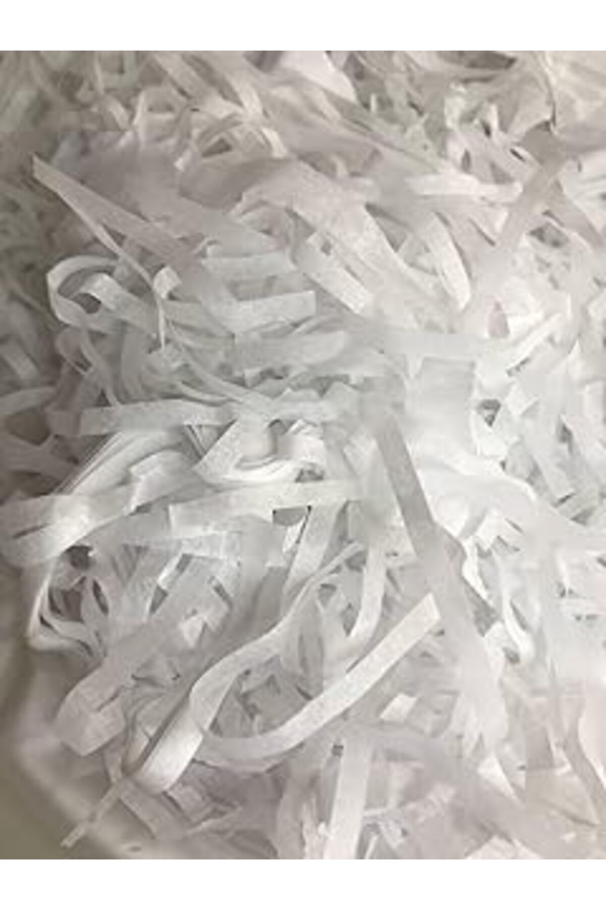 NETWORK ART Bisaccia Beyaz Kırpık Pelür Kağıt Kırpıntısı White Shredded Tissue Paper - 50 Gram (Beyaz)