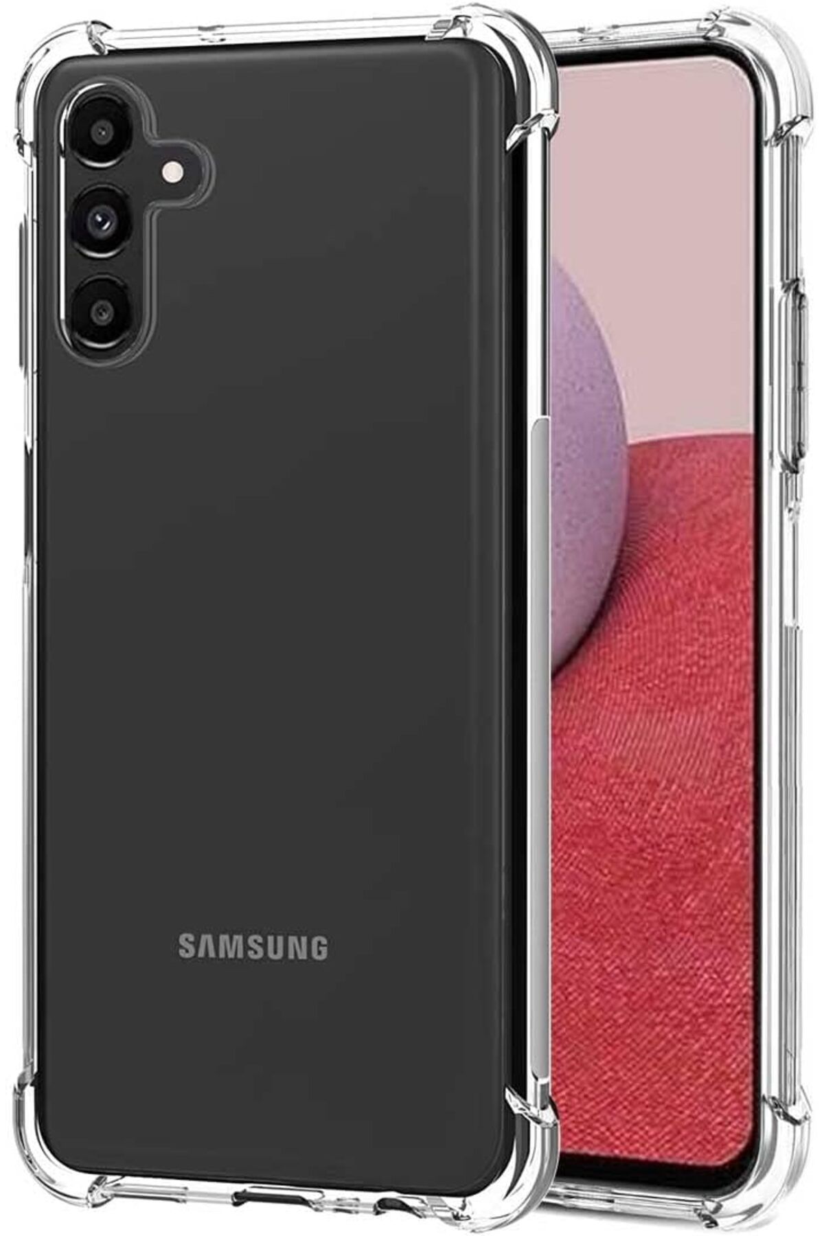 Ehr. Samsung Galaxy A14 Uyumlu Darbe Önleyici Sararmaya Dayanıklı Airbag Korumalı Ultra Slim TPU Şeffaf S