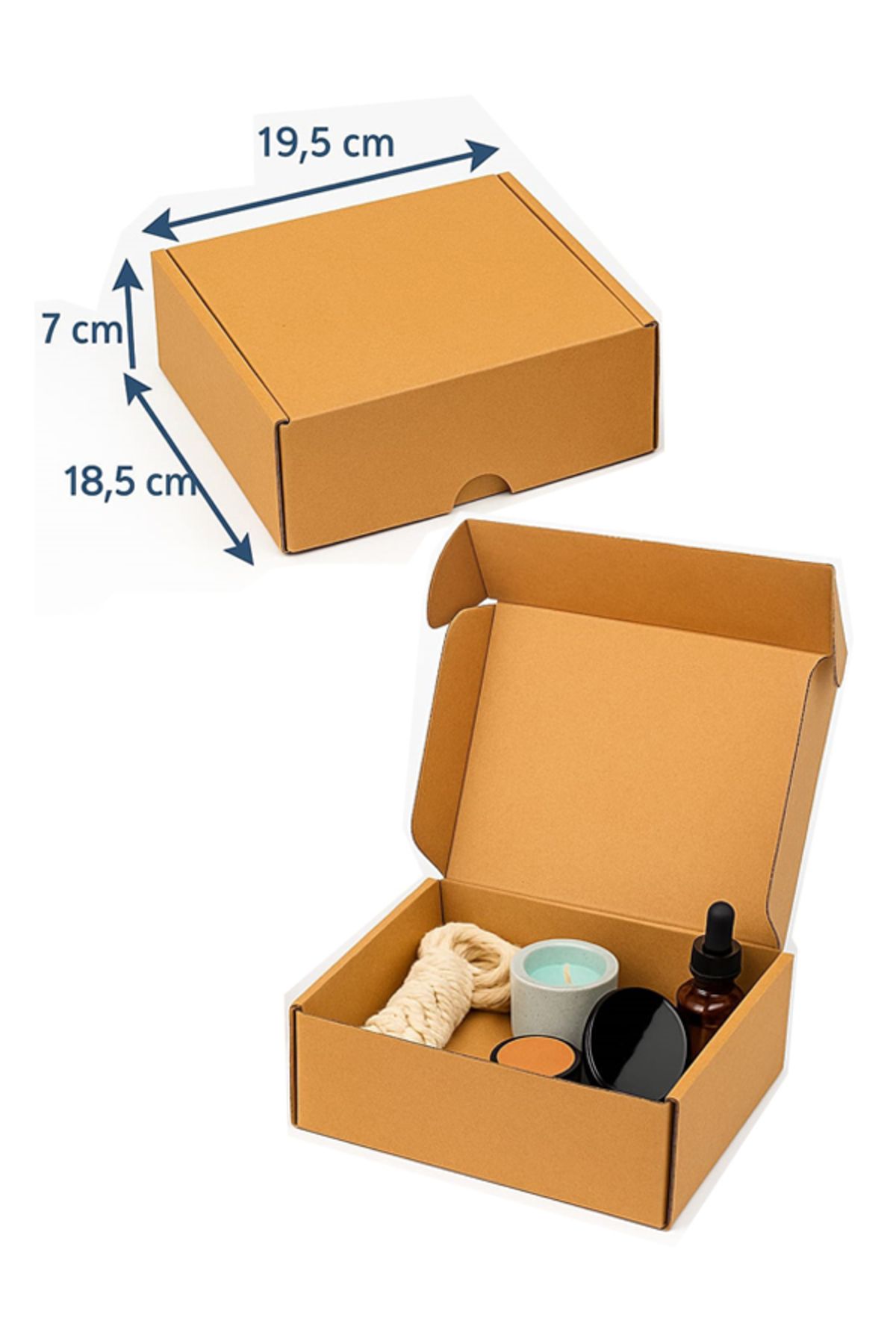 kutucum E-Ticaret Kargo Kutusu 19,5 x 18,5 x 7 CM