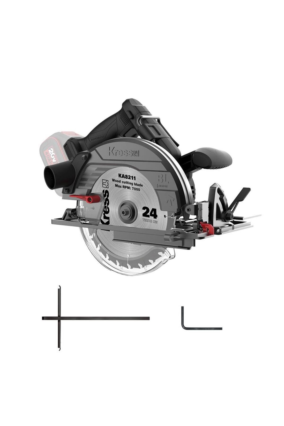 Pazarcan Kress Kue15.9 20Volt 185Mm Kömürsüz Profesyonel Daire Testere (Akü Dahil Değildir)