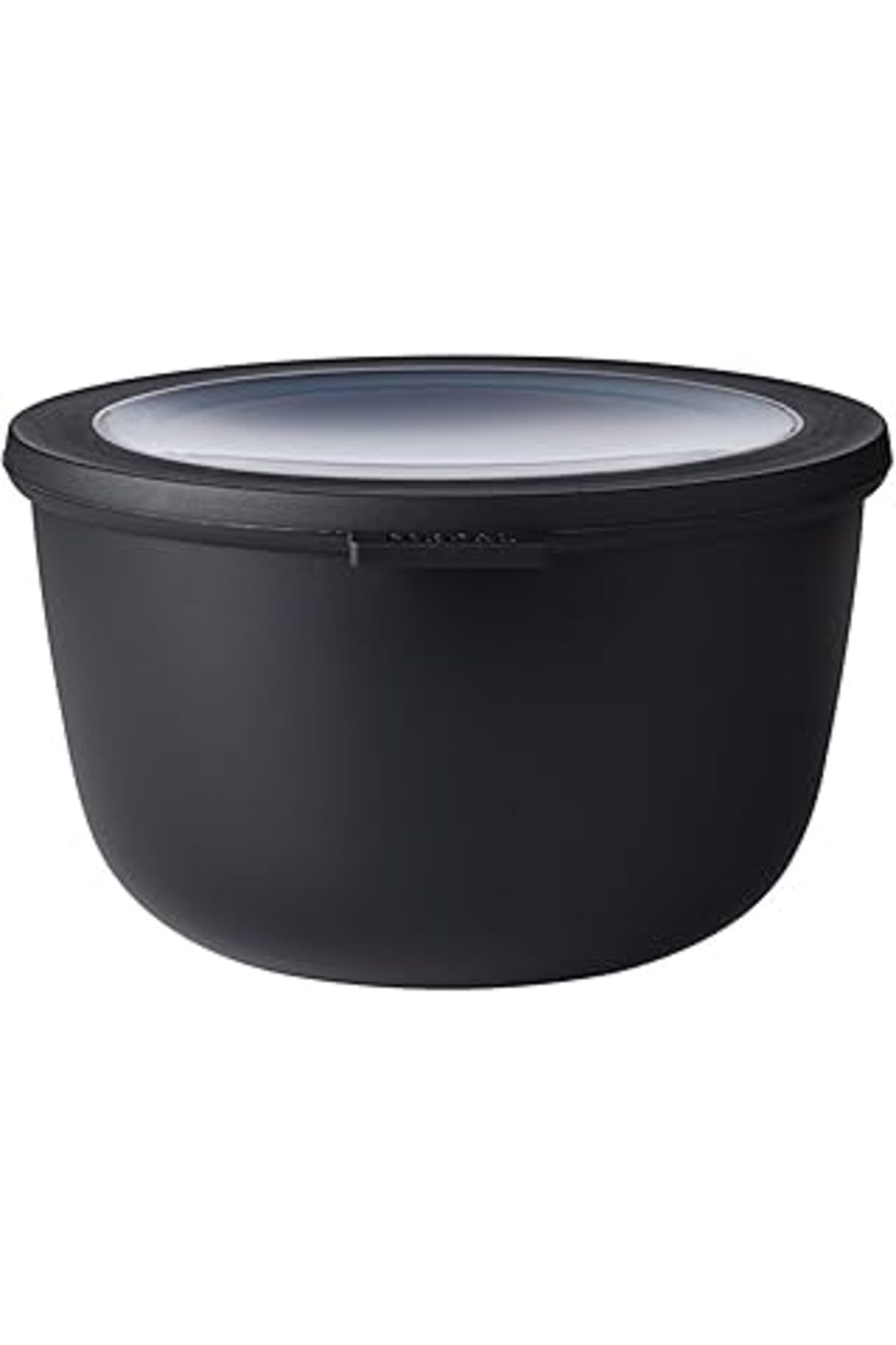 NETWORK ART Mepal - Cirqula Çok Amaçlı Kase Yuvarlak Nordic Black – 2000 Ml – Stok Kutusu, Buzdolabı Kutusu, De