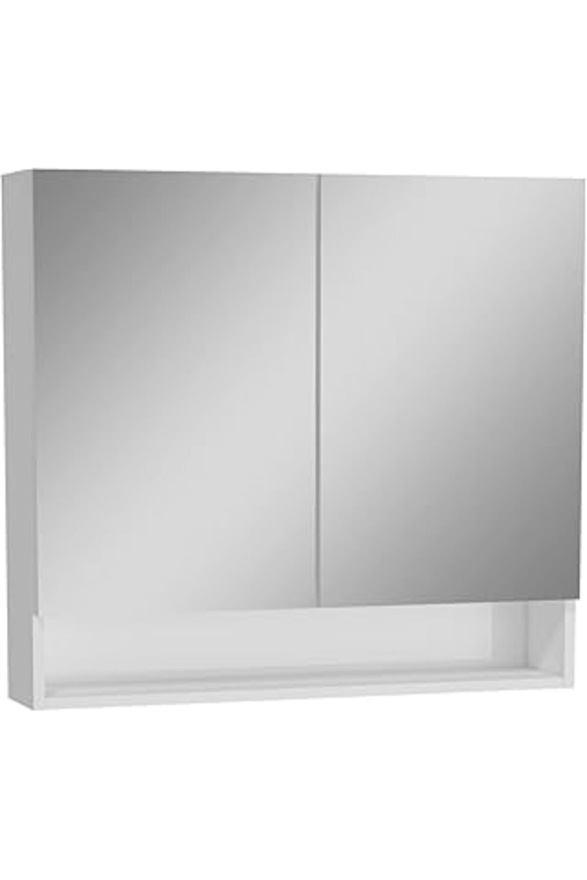 NETWORK ART Vitra Ardea 66114 Dolaplı Ayna, 80 Cm, Parlak Beyaz