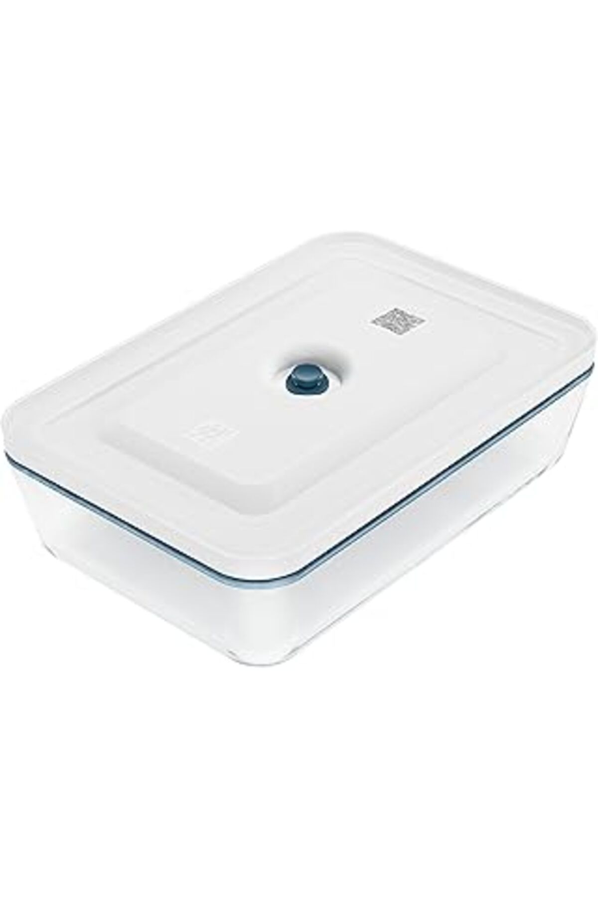 Mu Art Ahşap Zwilling Fresh & Save Vakumlu Fırın Kabı, Borosilikat Cam, Akdeniz Mavisi