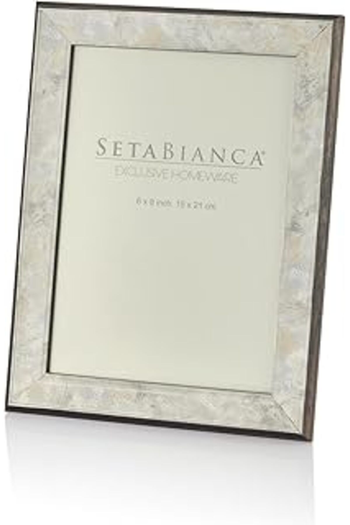 Mu Art Ahşap Setabianca Beyaz Sedefli Fotoğraf Çerçevesi