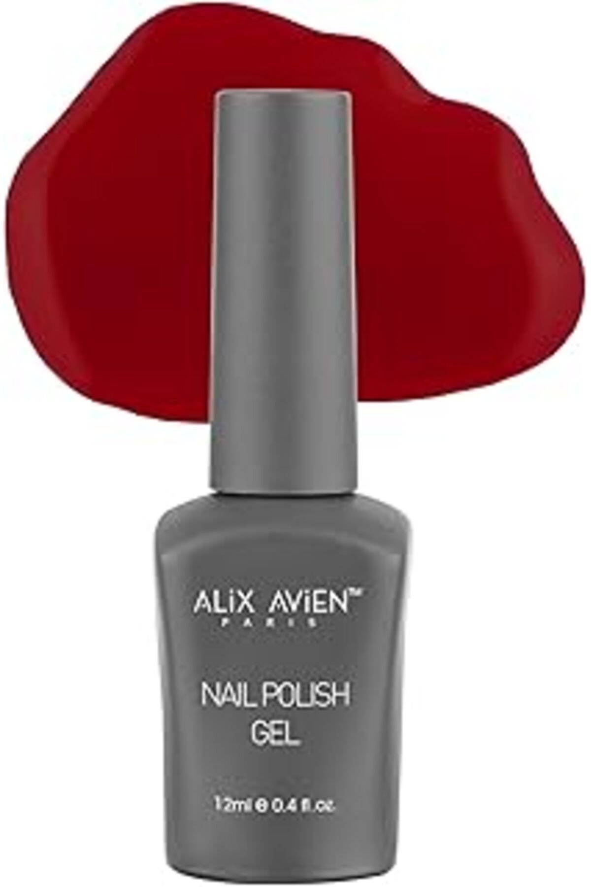 Qedii Alix Avien Koyu Kırmızı Kalıcı Oje 100-Yoğun Renk Veren Jel Oje 12 Ml-Nail Uv Gel Polish 100