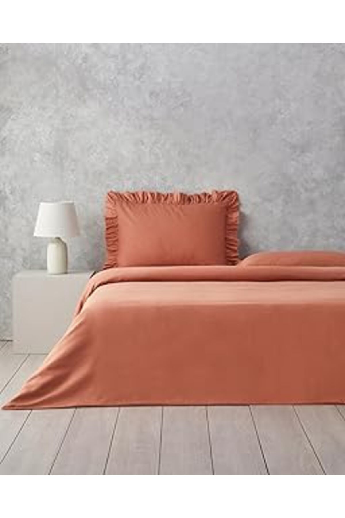 Qedii English Home Blaze King Size Nevresim Takımı Terracotta