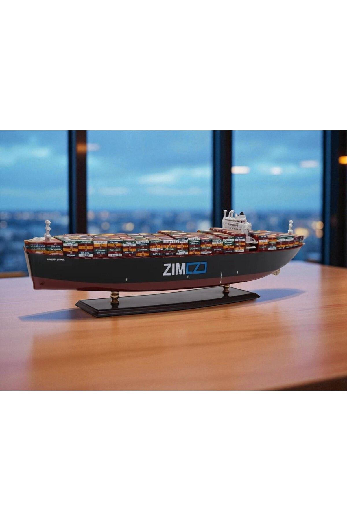Vietnam gemiler DENİZCİLİK GRUBU-Vietnam Gemiler-ZIM NEW YORK-101x15x28 CM-JTK2703P
