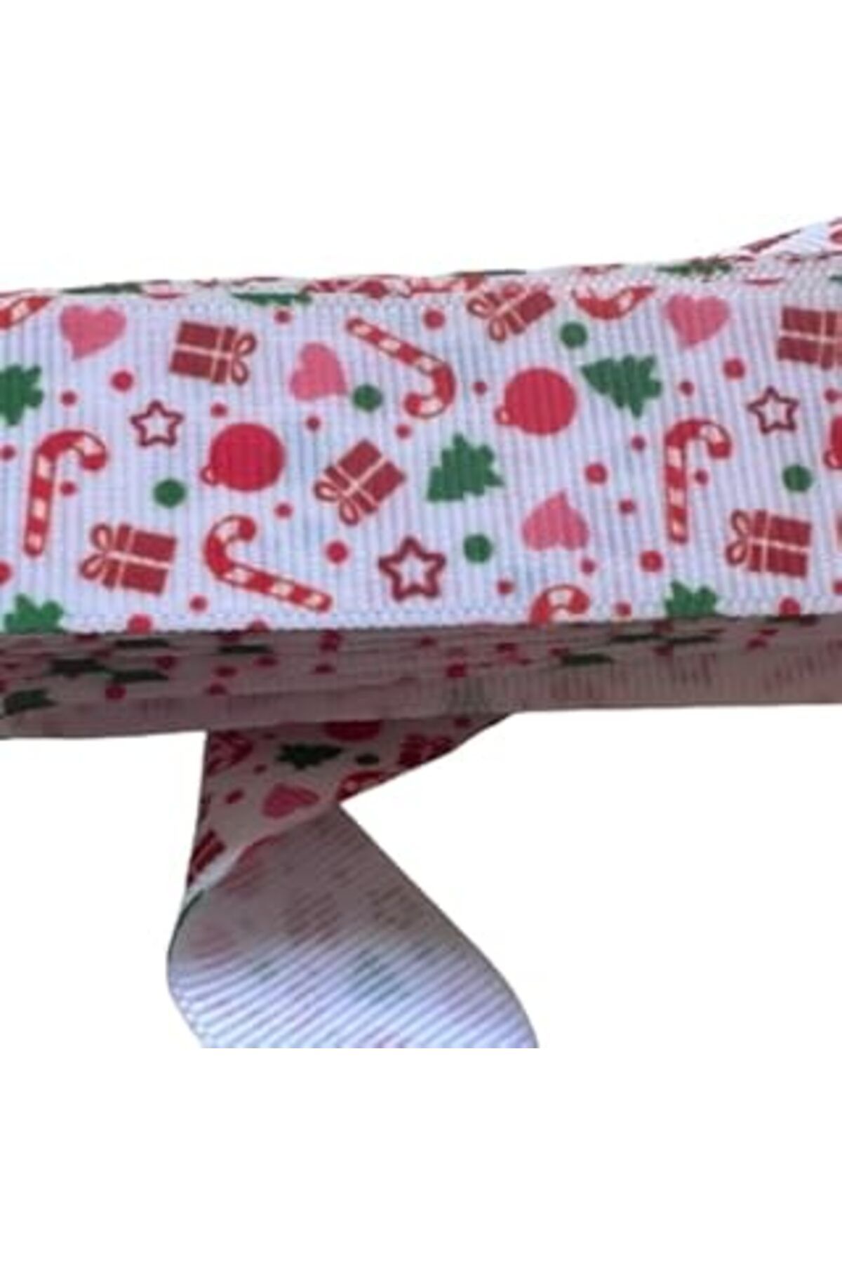 ASİTAN Yılbaşı Kurdelesi Yılbaşı Hediye Paketleme Kurdelesi Yılbaşı Suslerı 2 Metre (Renkli Hediye Paketle