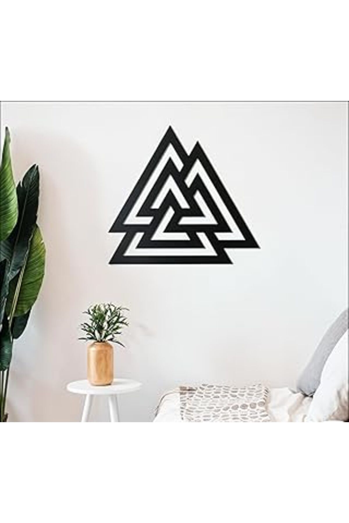 ASİTAN Bcdhomedecor,Valknut Metal Duvar Dekoru – İskandinav Mitolojisi Ve Odin Sembolü – Kelt Ve Nordik Ta