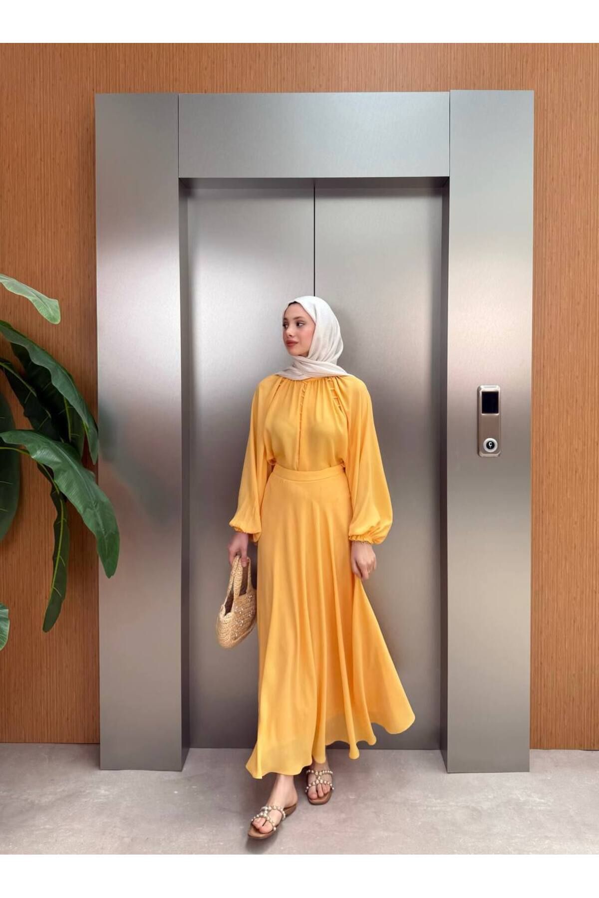 Butik Floral Dream Dress Gömlek Etek Takım
