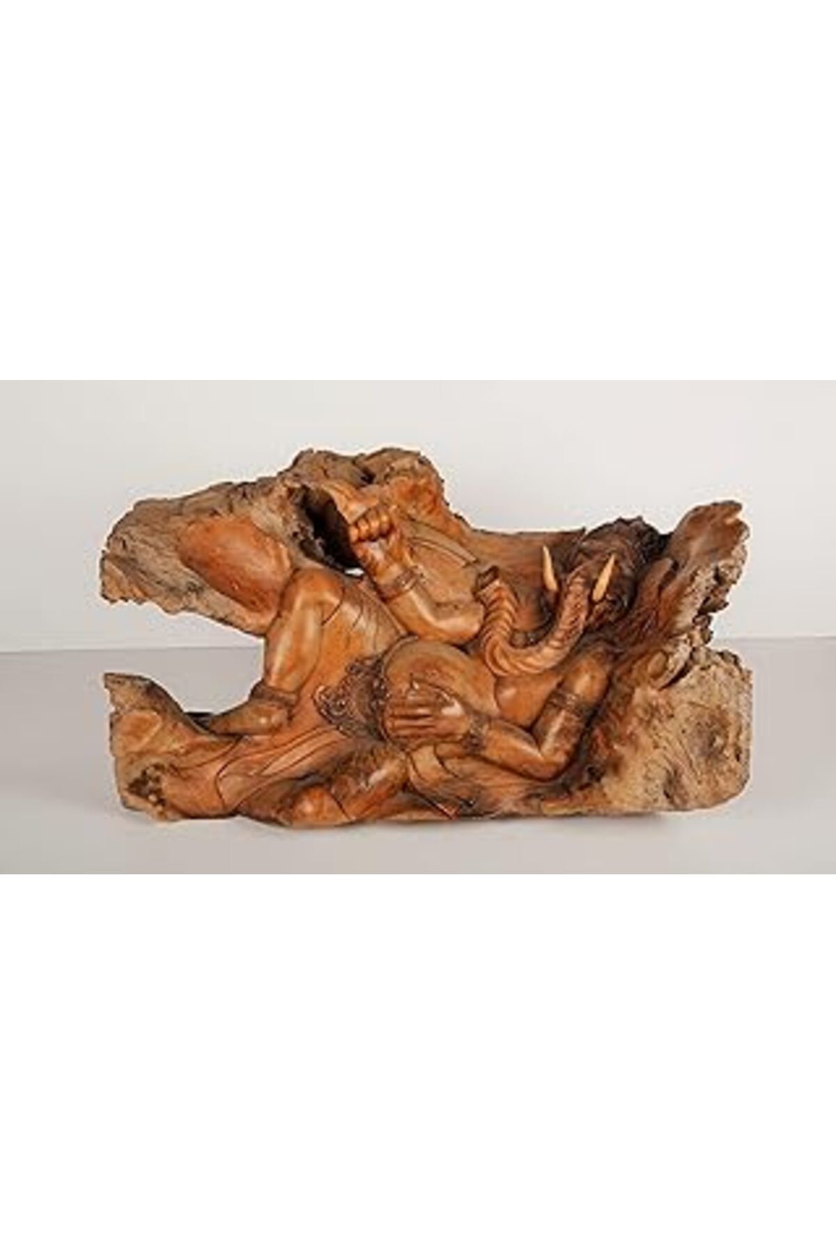 ASİTAN Ganesha Reclining Statue, El Yapımı Ganeşa Heykeli, Yoga Meditasyon Zen Dekor, Bali El Yapımı Heyke