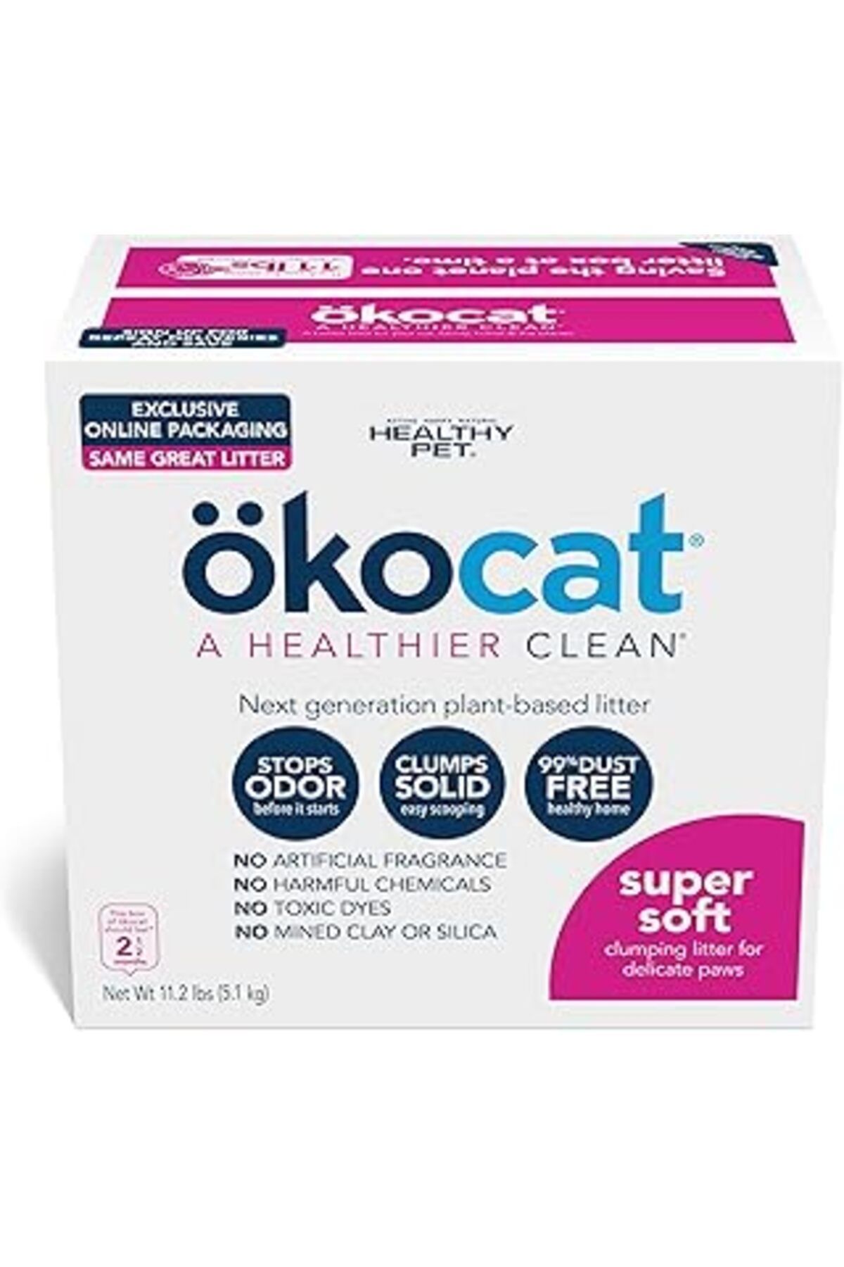 NETWORK ART Ökocat Süper Yumuşak Doğal Ahşap Topaklama Kumu, Orta