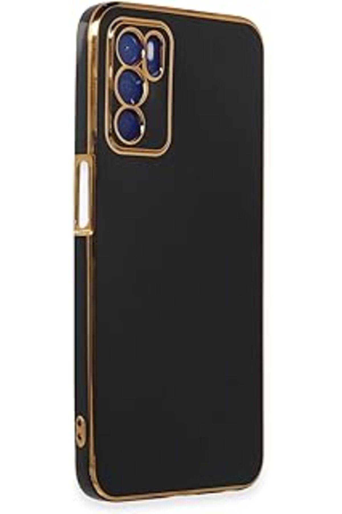 Qedii Microsonic Oppo A16 Için Kılıf Olive Plated Siyah [a16 Ile Uyumlu Kılıf - Siyah]