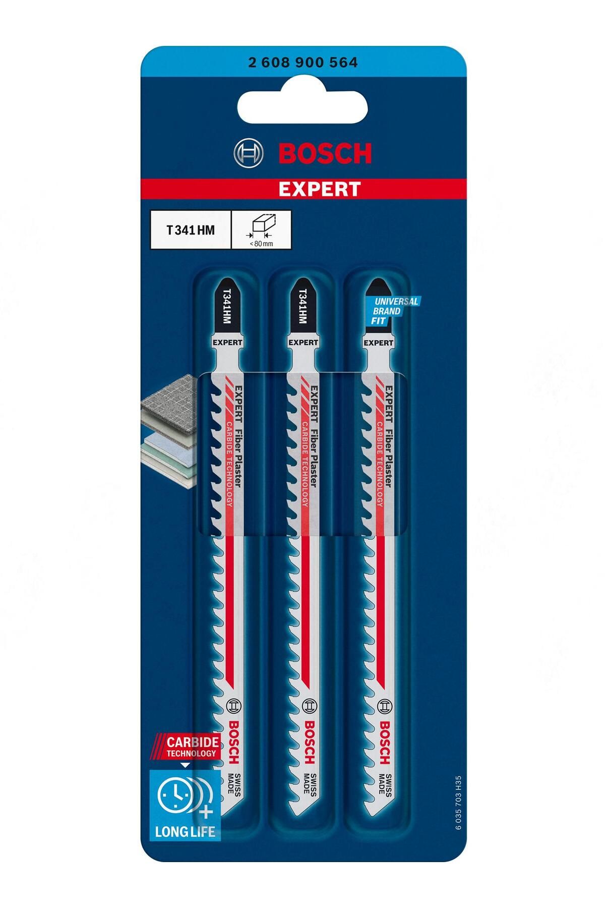 Bosch EXP Dekupaj Bıçağı - T 341 HM 3 lü