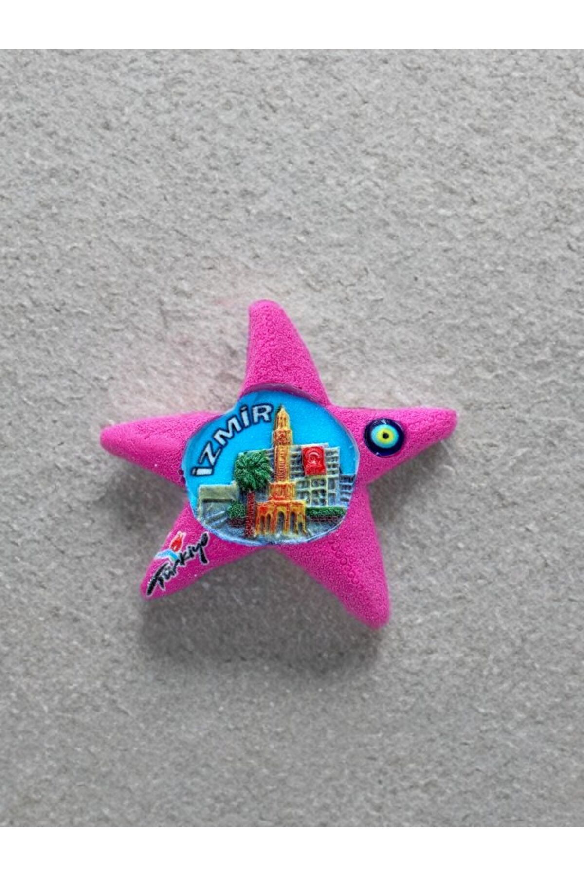 Home İZMİR Temalı Polyester Magnet. 8cm x 8 cm.