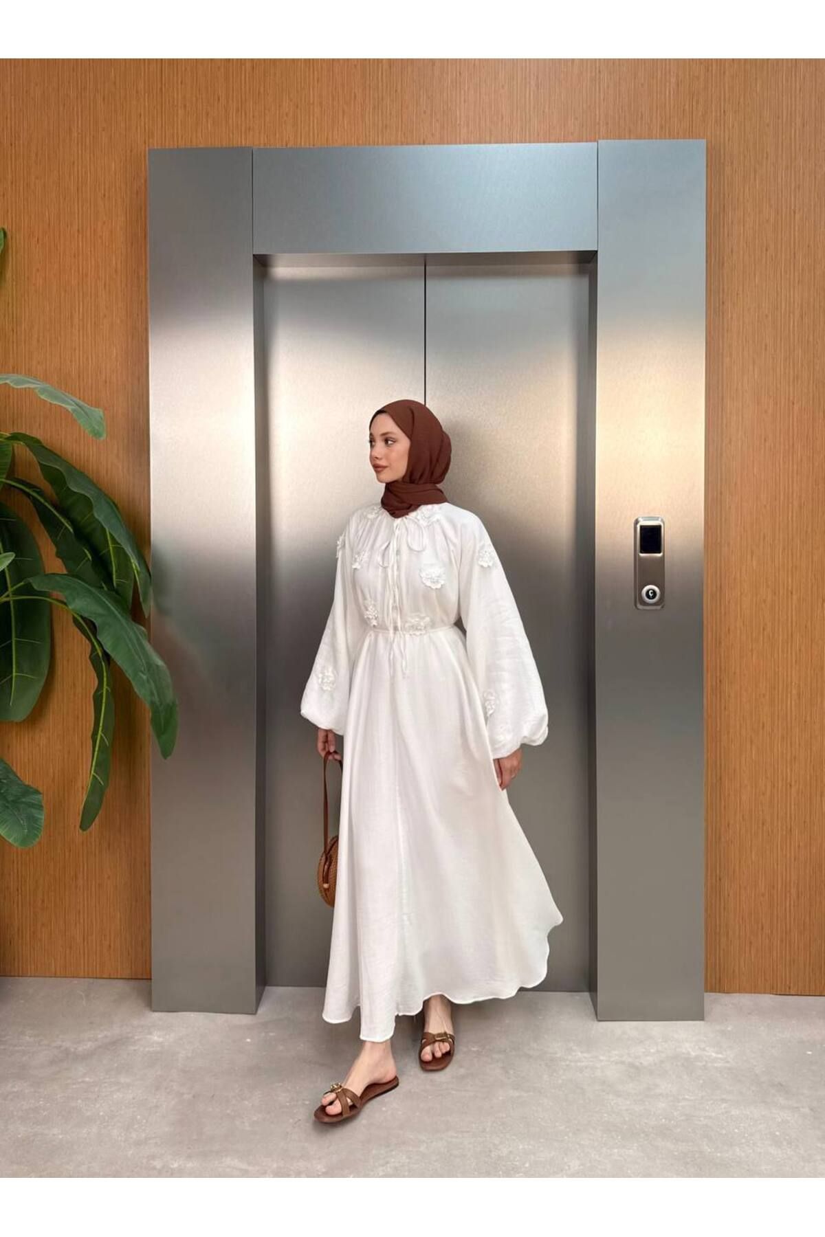 Butik Romantic Rose Gown Tesettür