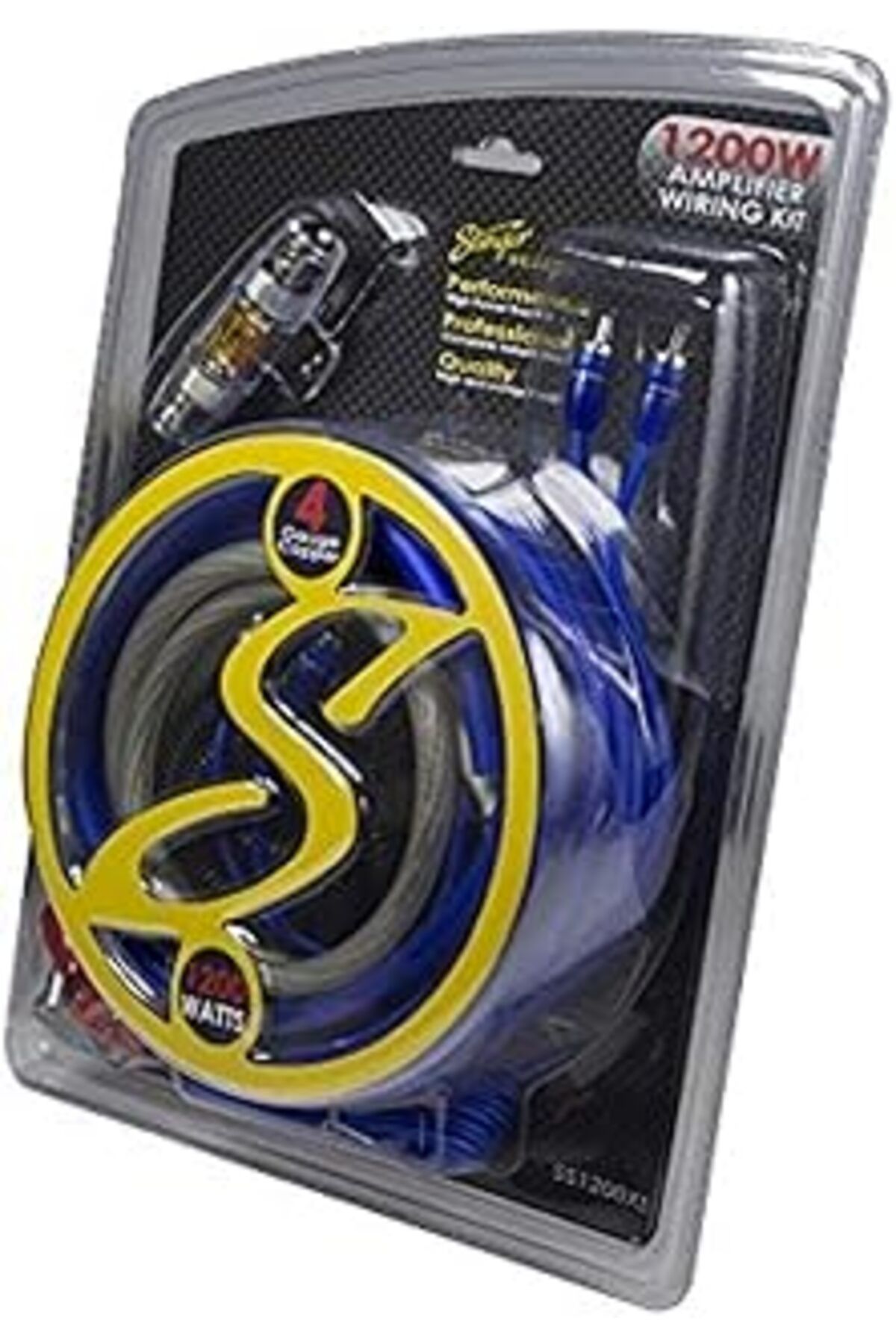 ASİTAN Stinger Ss1200Xs 4Ga Amfi Kablo Kiti, 1200W, Bakır