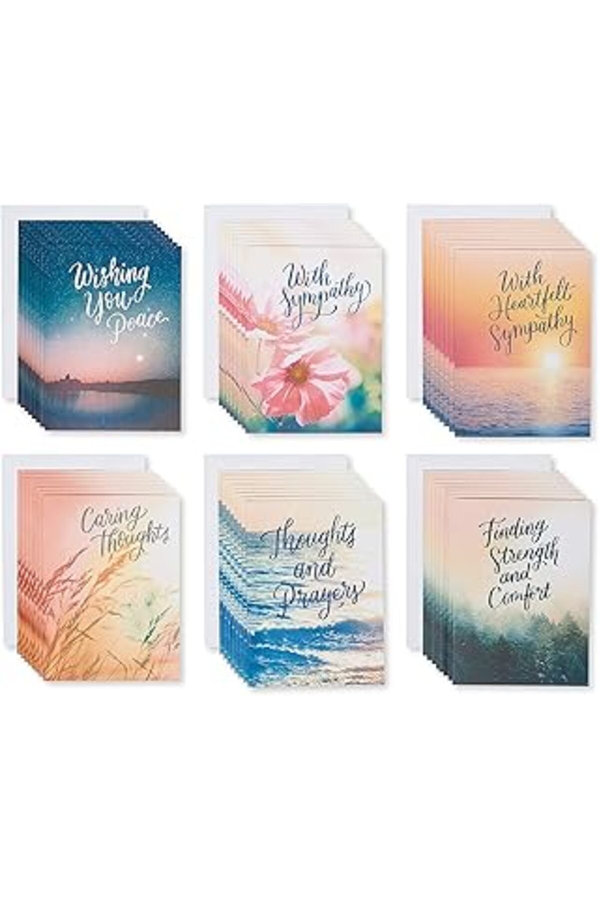 ASİTAN American Greetings Sempati Kartı Çeşitleri, Doğa (48 Adet) (6582248)
