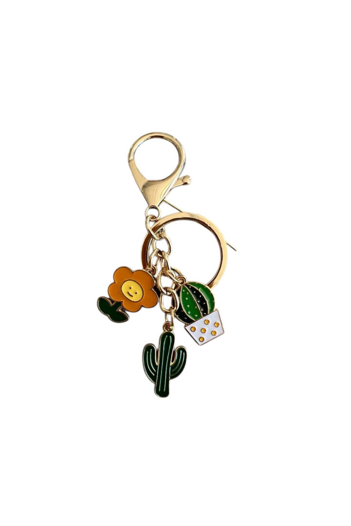 neşe palamudu Kaktüs Metal Charm Anahtarlık