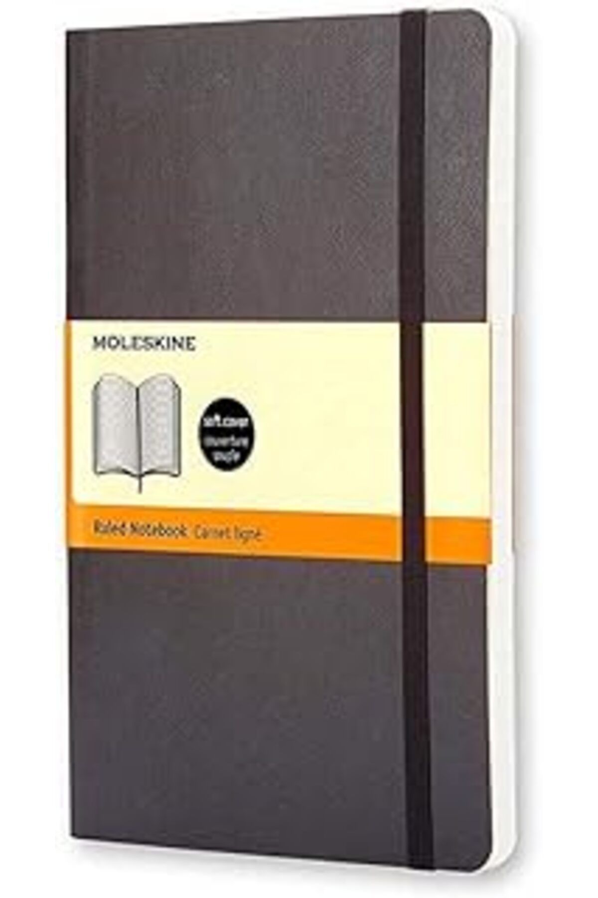 ASİTAN Moleskine Cep Boy Siyah Yumuşak Kapak Çizgili Defter 192 Sayfa