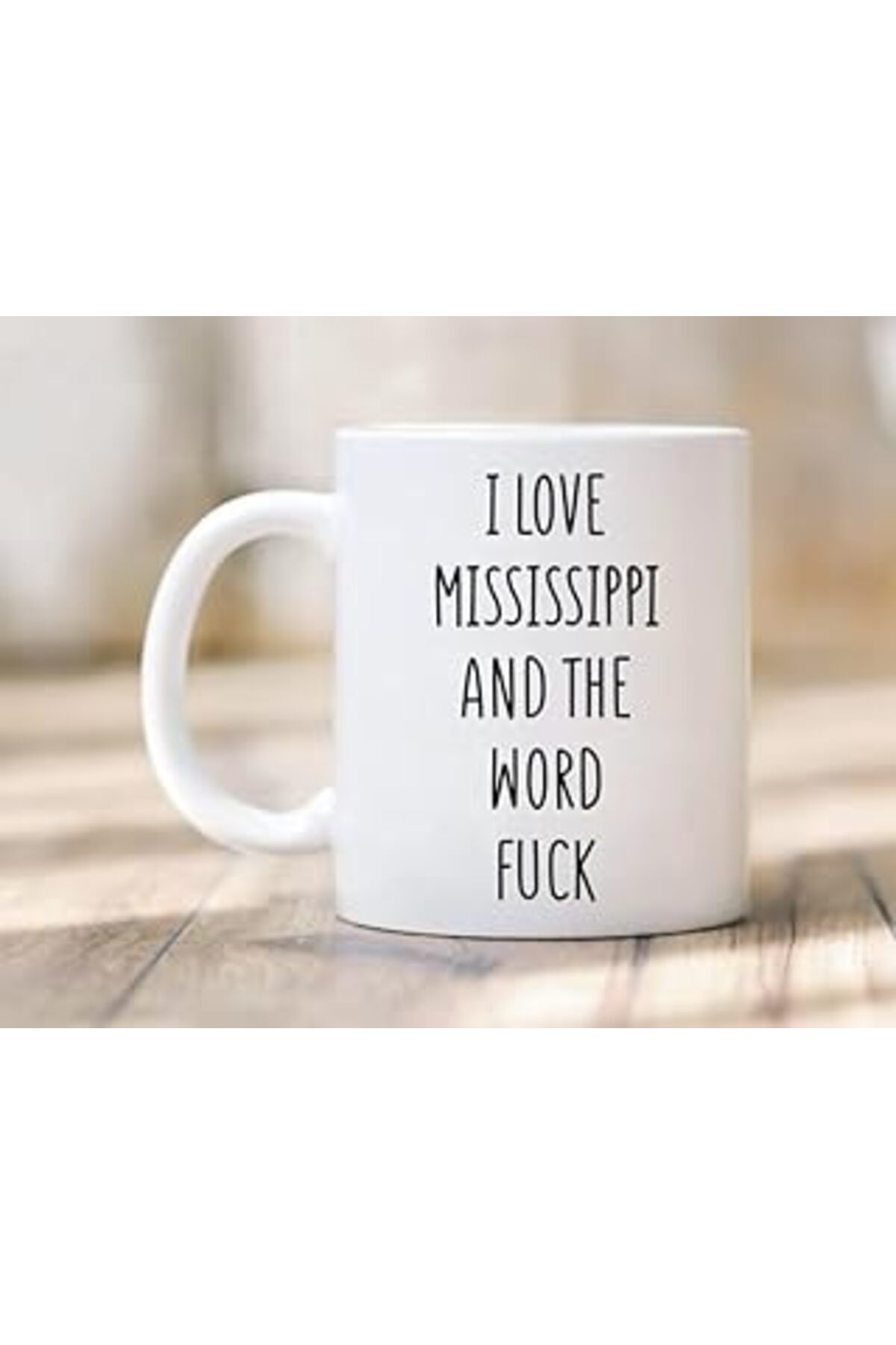 ASİTAN Print Dore Mississippi'Yi Seviyorum Kupa - Mississippi Kupa - Mississippi Ingilizce Kupa Bardağı