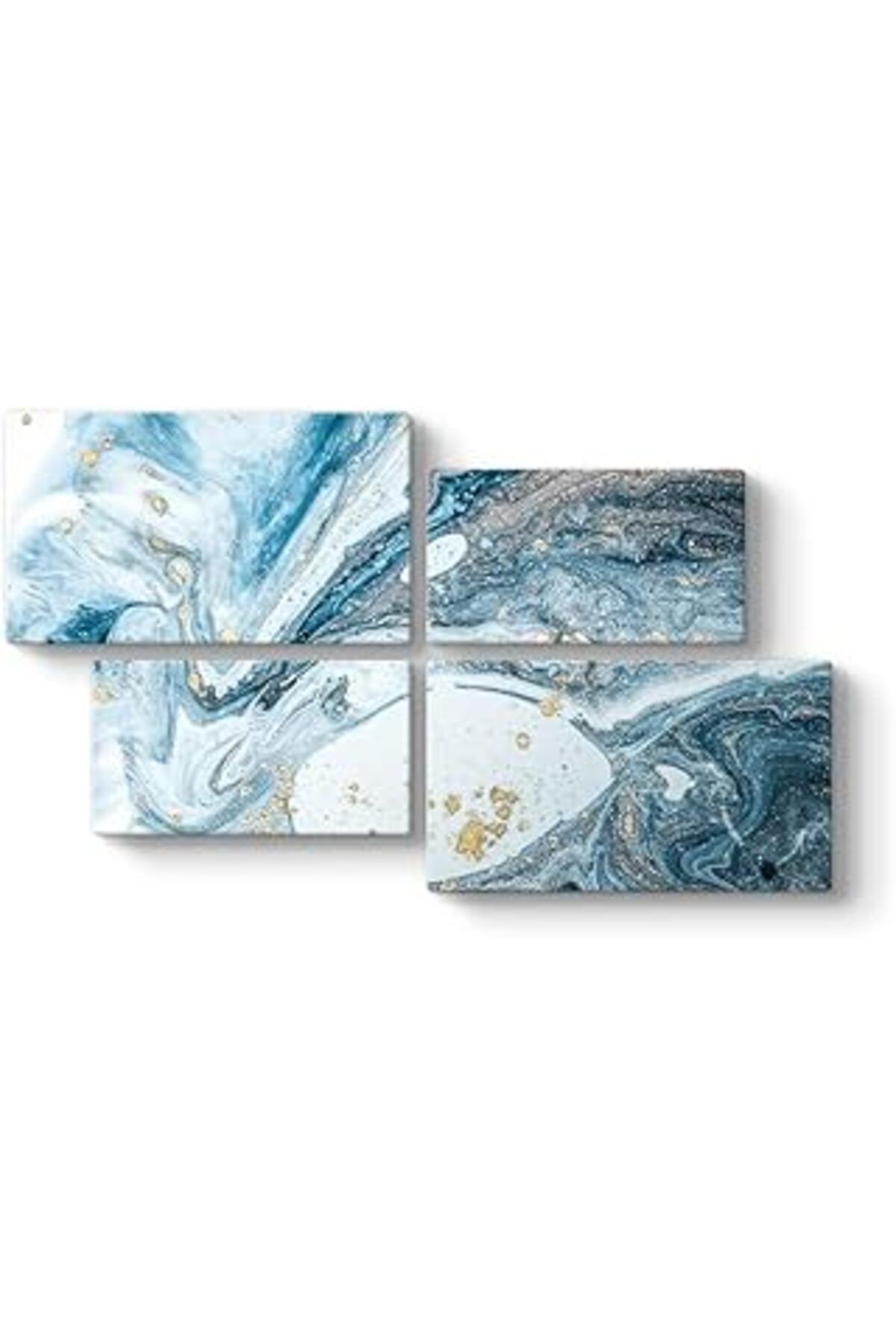 Pazarcan Tabloshop Mermer Dokusu Kanvas Tablo 143 X 83-4 Parçalı