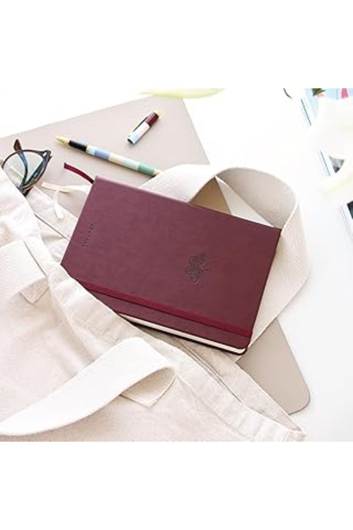 Pazarcan A5 Bullet Journal Noktalı Defter 140 Gr. 80 Yaprak Velvet Berry