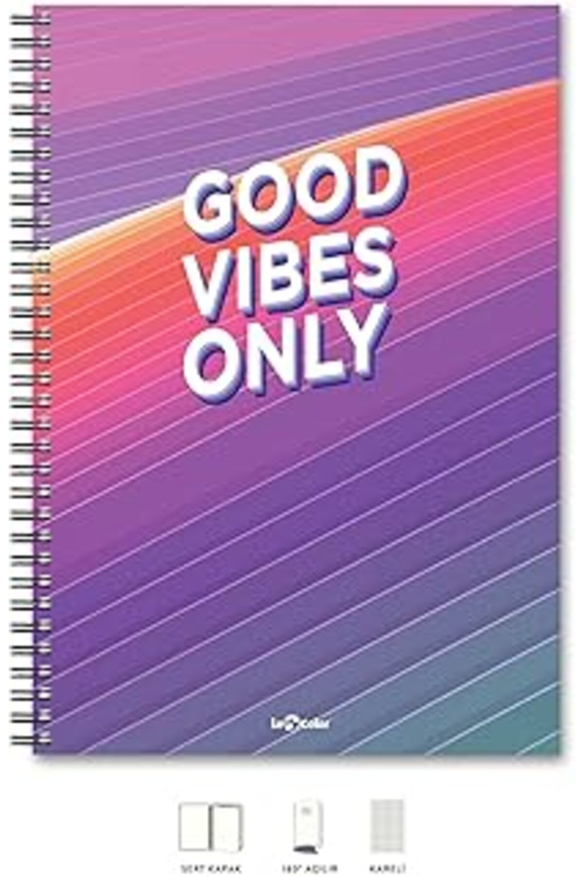Pazarcan Le Color A4 Defter Kareli 200 Syf Good Energy