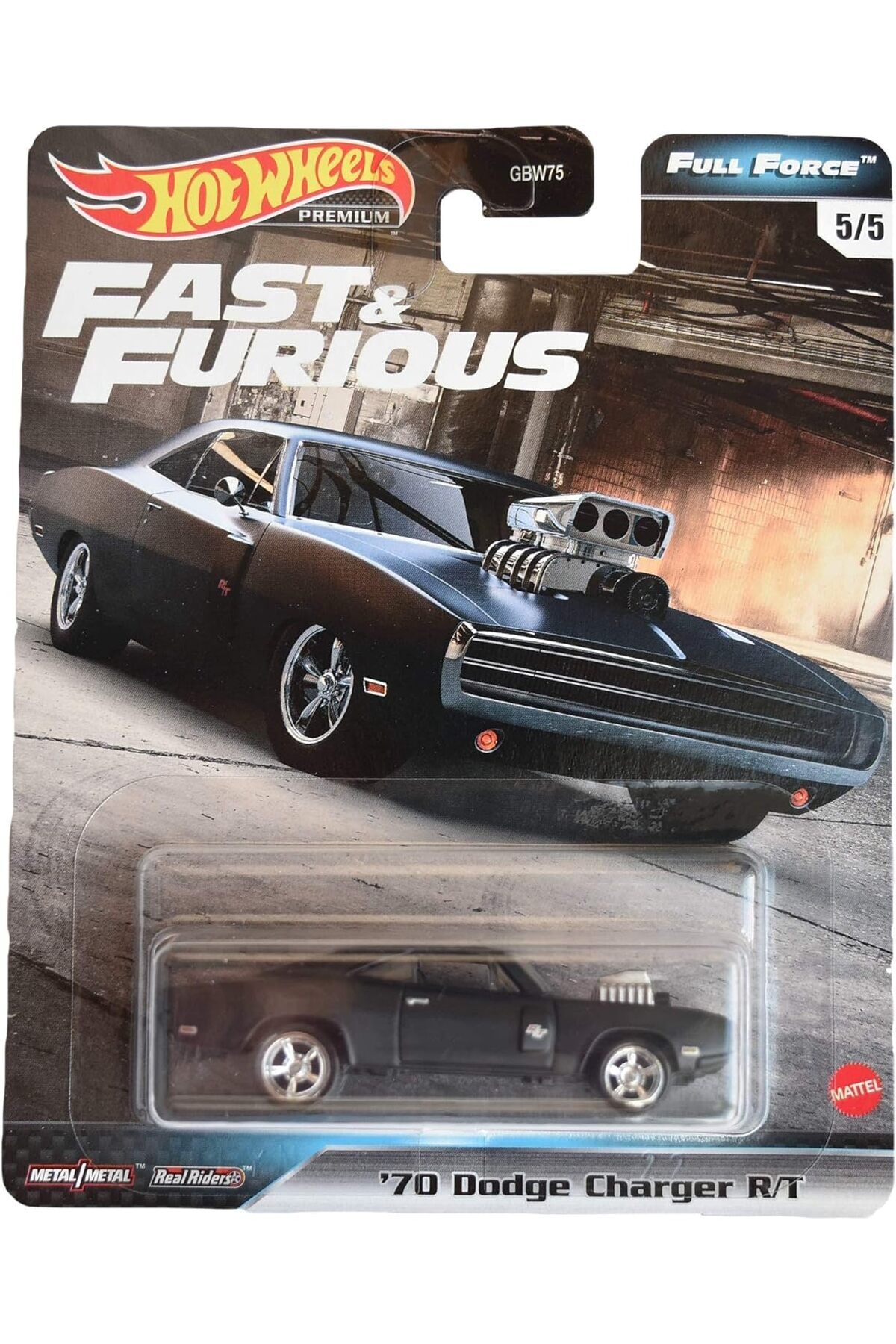 HOT WHEELS Premium F&F - Full Force - '70 Dodge Charger R/T GJR73