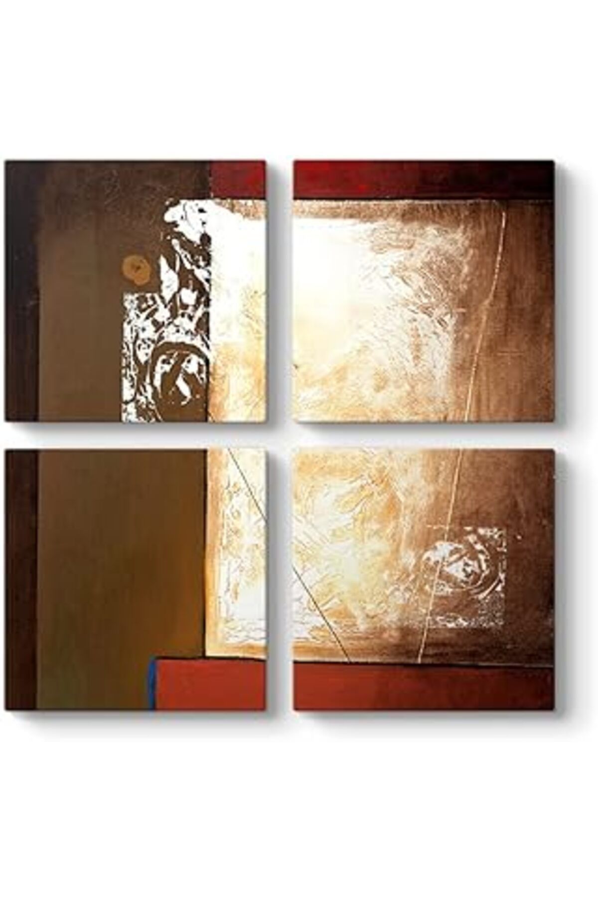 NETWORK ART Tabloshop Modern Soyut Tablo 63 X 63-4 Parçalı