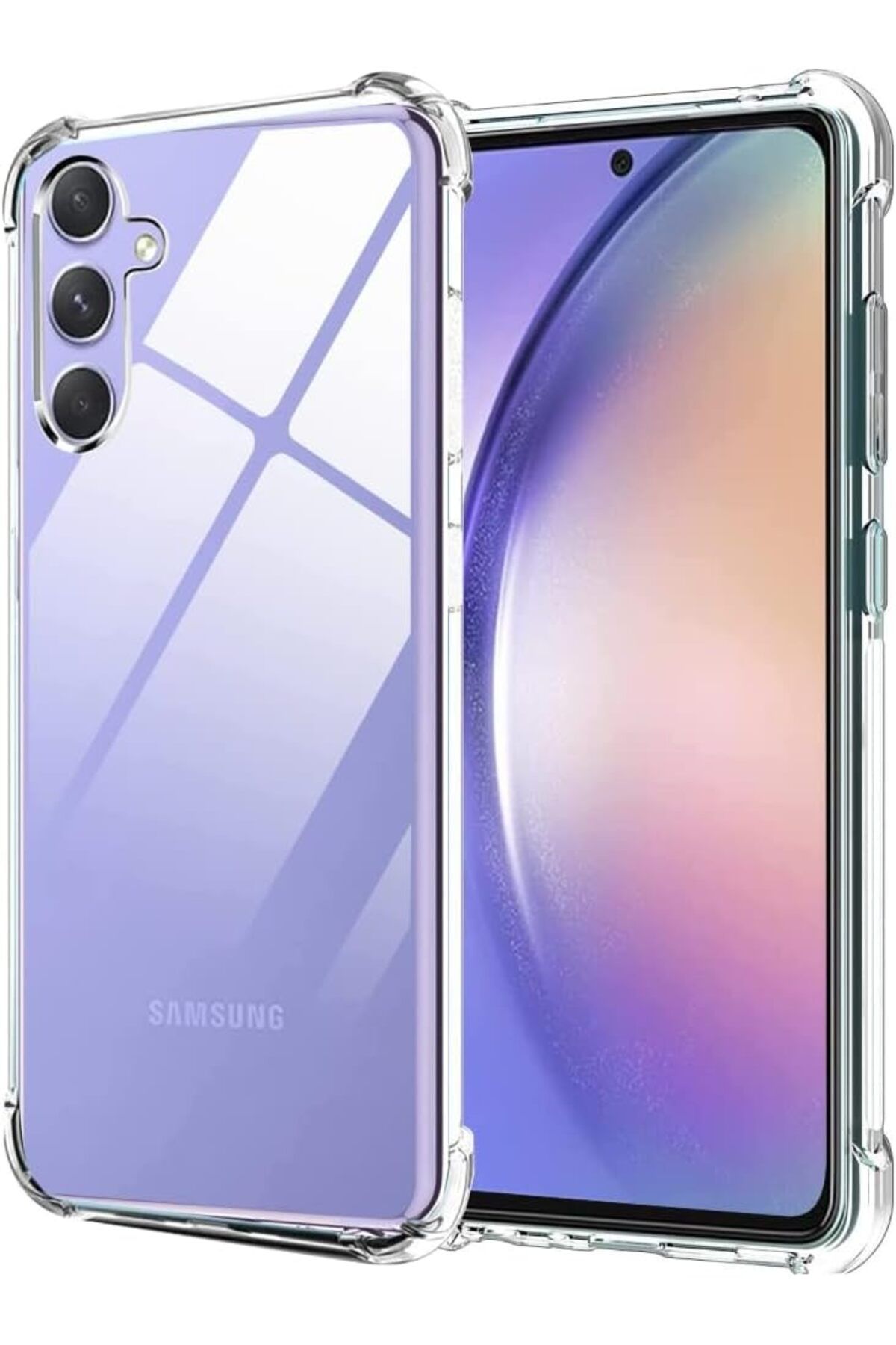 Ehr. Samsung Galaxy A56 Uyumlu Darbe Önleyici Sararmaya Dayanıklı Airbag Korumalı Ultra Slim TPU Şeffaf S